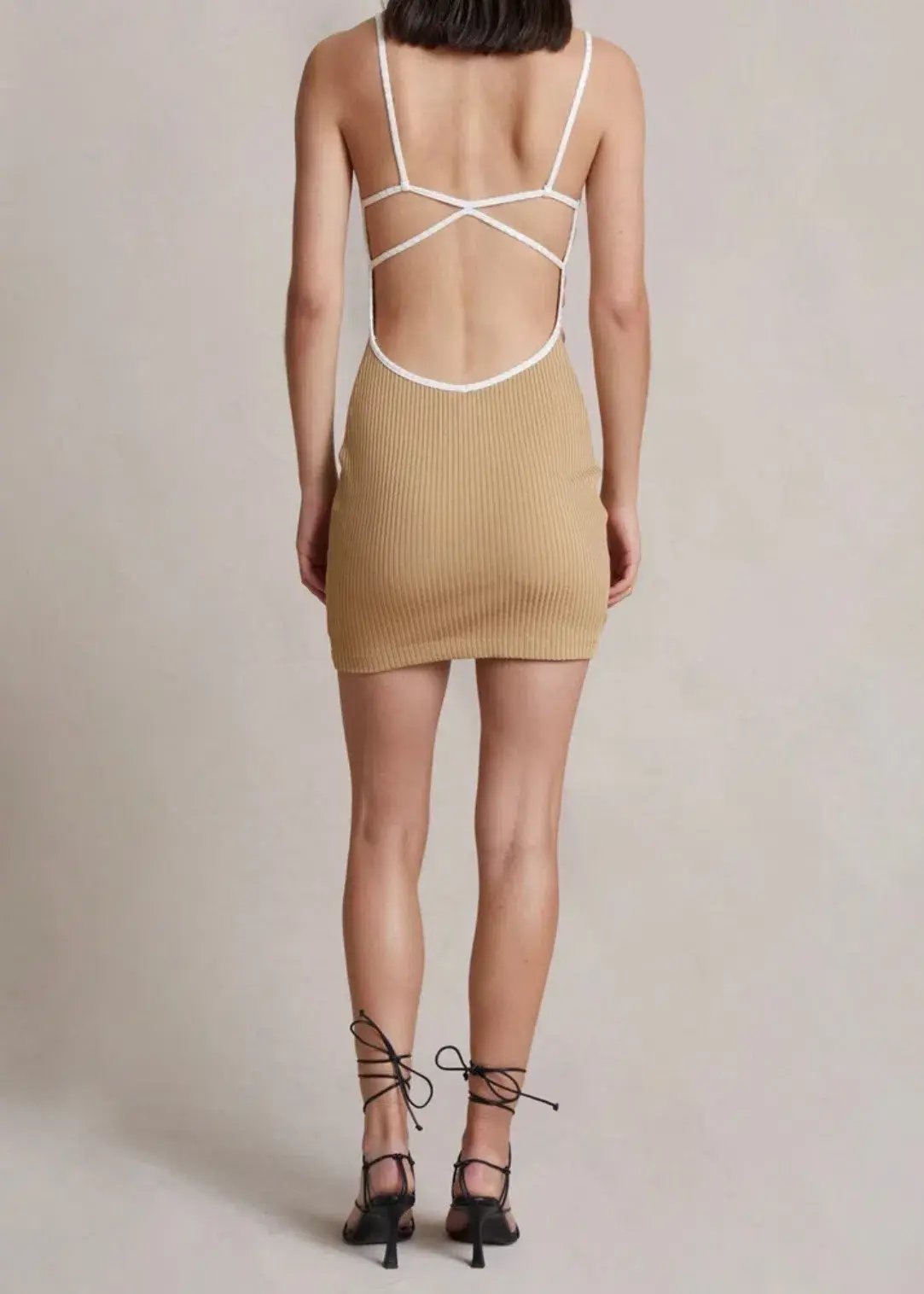 BEC + BRIDGE Coyote Mini Dress BROWN Size AU 6 photo 3