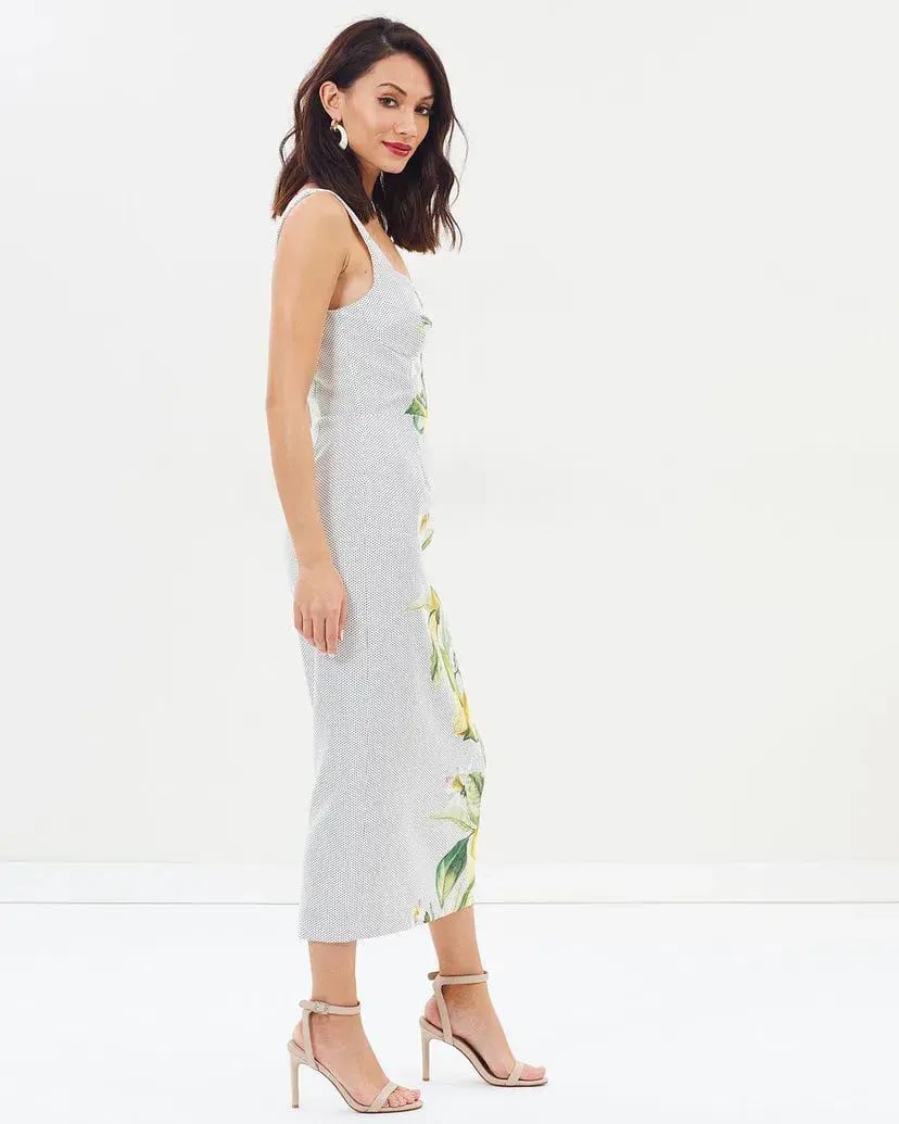 Pasduchas Citrus Brassiere Midi Dress Print Size 10 photo 2