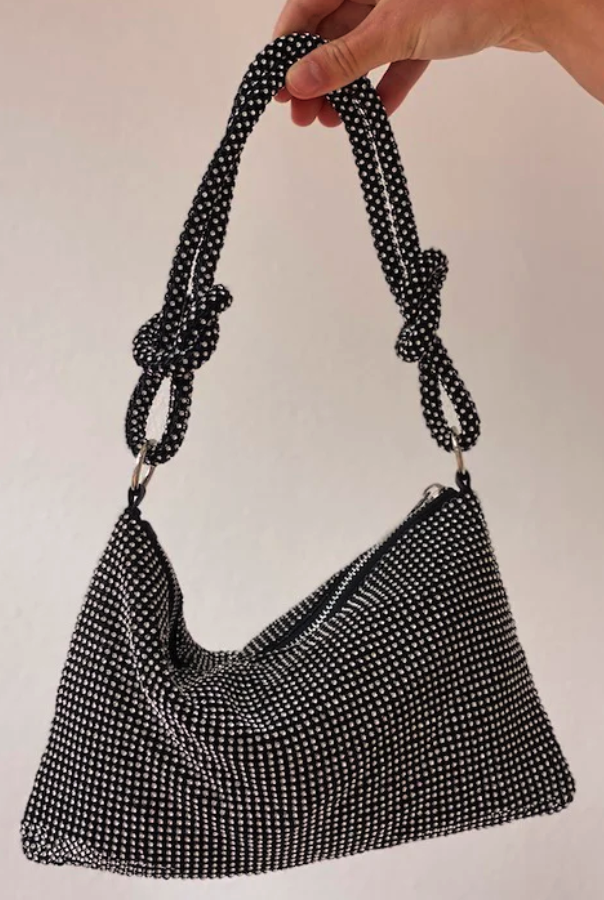 Girls with Gems Sparkly Handbags - Silver, Gold, Pink or Black photo 2