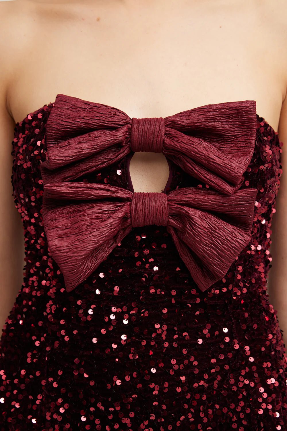 TOJHÀ HARLYNNE DRESS - MERLOT photo 3