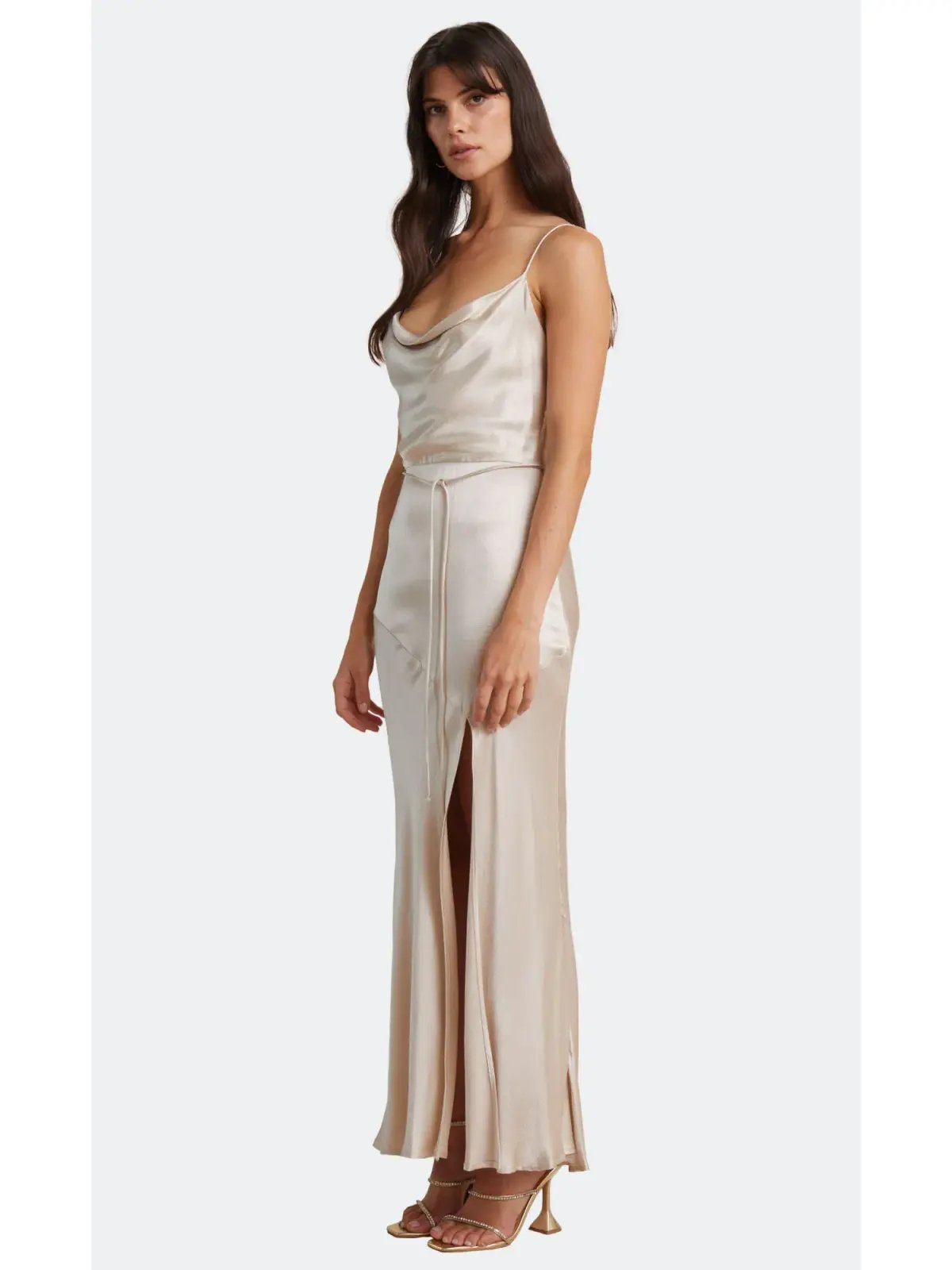 Bec & Bridge Moon Dance Midi Dress Sand Size AU 6 photo 2