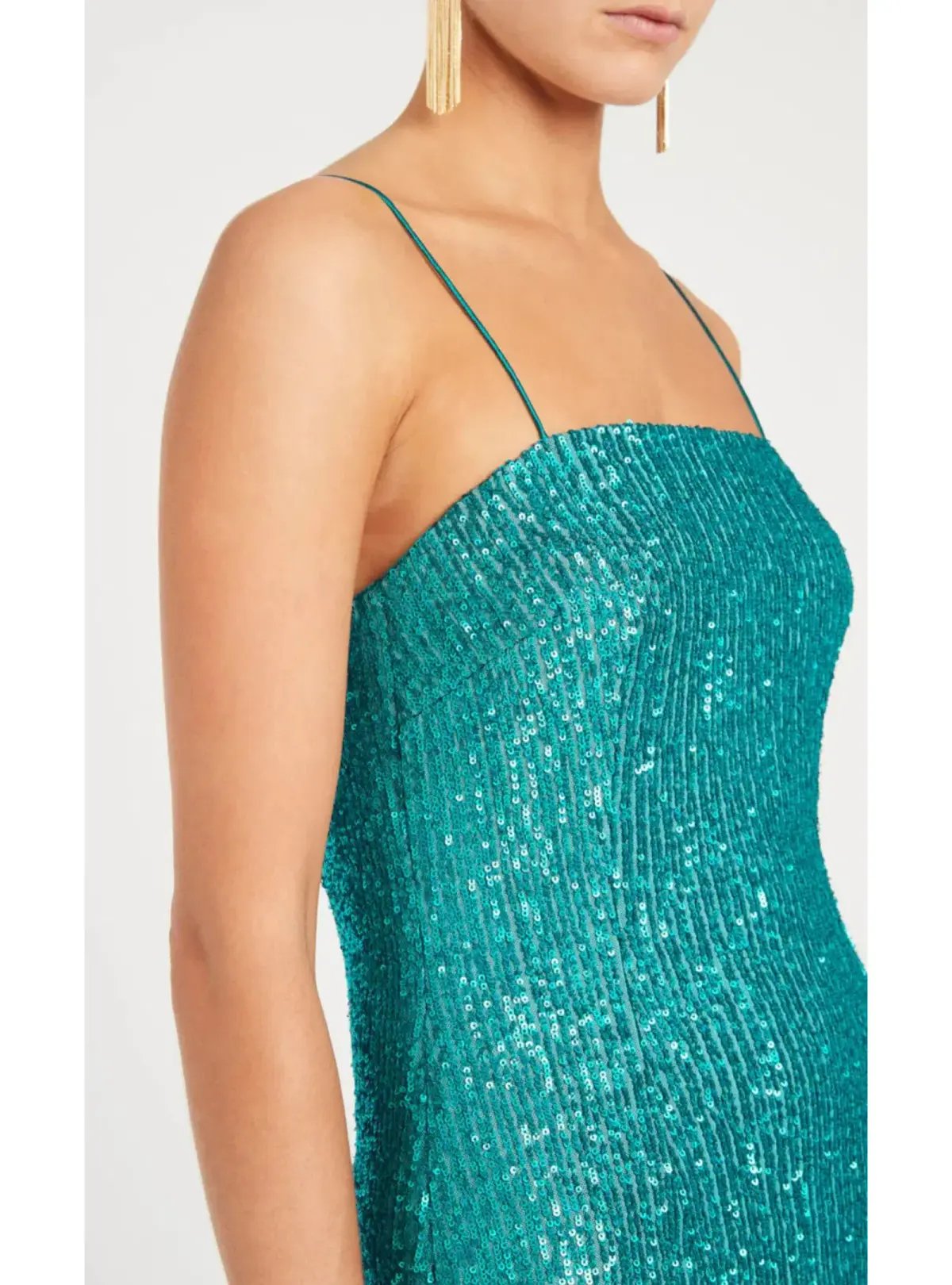 Rebecca Vallance Missing Hours Mini Dress Turquoise Size AU 14 photo 4