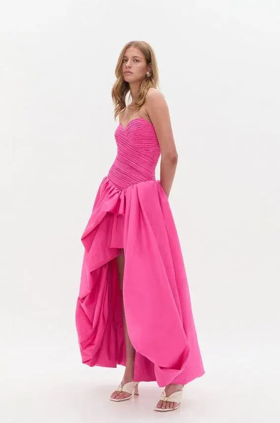 Aje Estelle Gown Cerise Pink Size 8 photo 2