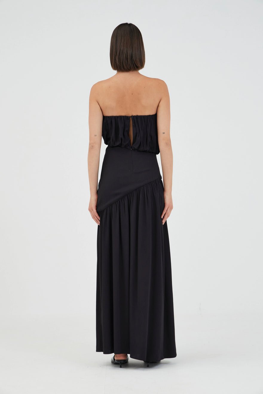 Third Form Seraphic Strapless Maxi Dress | Black photo 3