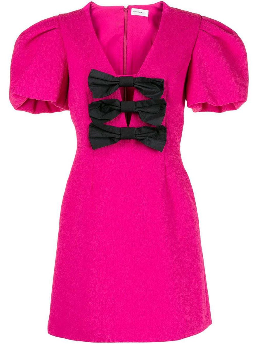 Rebecca Vallance Riley Bow-Detail Mini Dress photo 2
