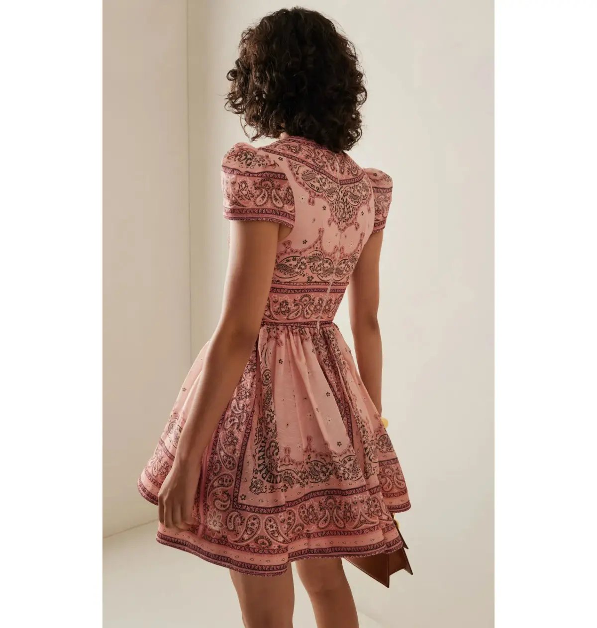 Zimmermann Matchmaker Mini Dress Pink Print Size 0 / AU 8 photo 2