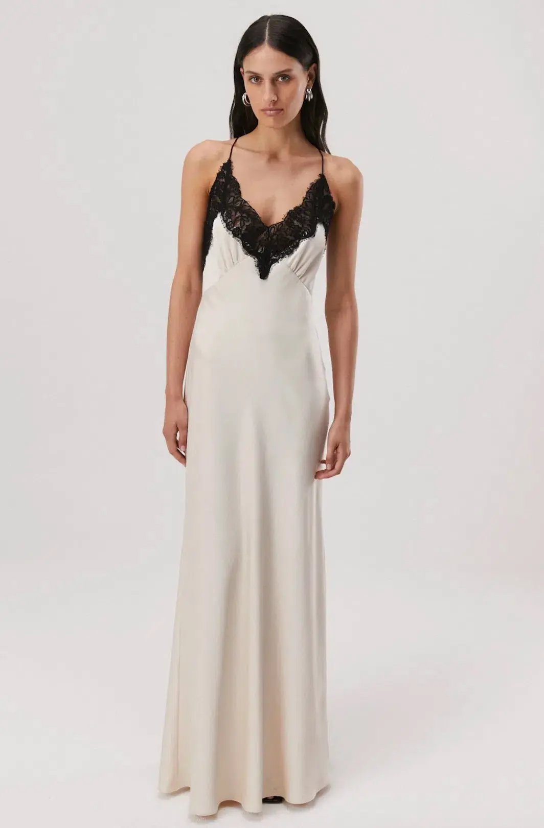 Misha Eanna Maxi Dress Champagne Size 6 photo 4