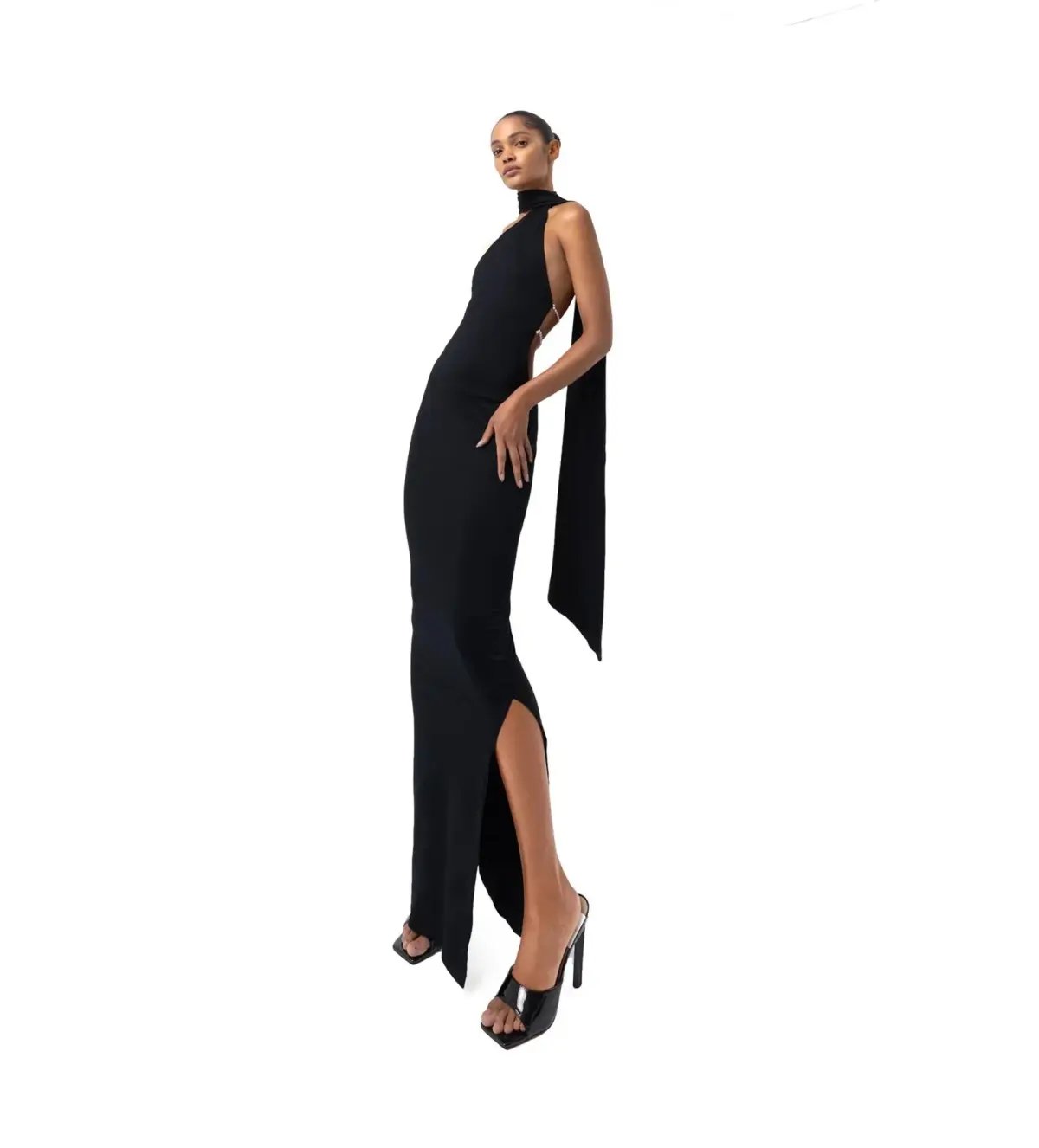 Khanums Kara Maxi Dress Black Size M/AU 10 photo 2