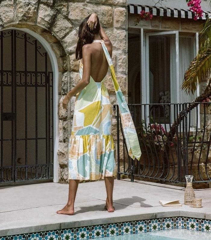 Steele Sia Midi Dress in Cabana Size XS / AU 6 photo 6