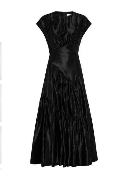 Aje Serendipity Reflections Midi Dress in Black Size AU 16 photo 4