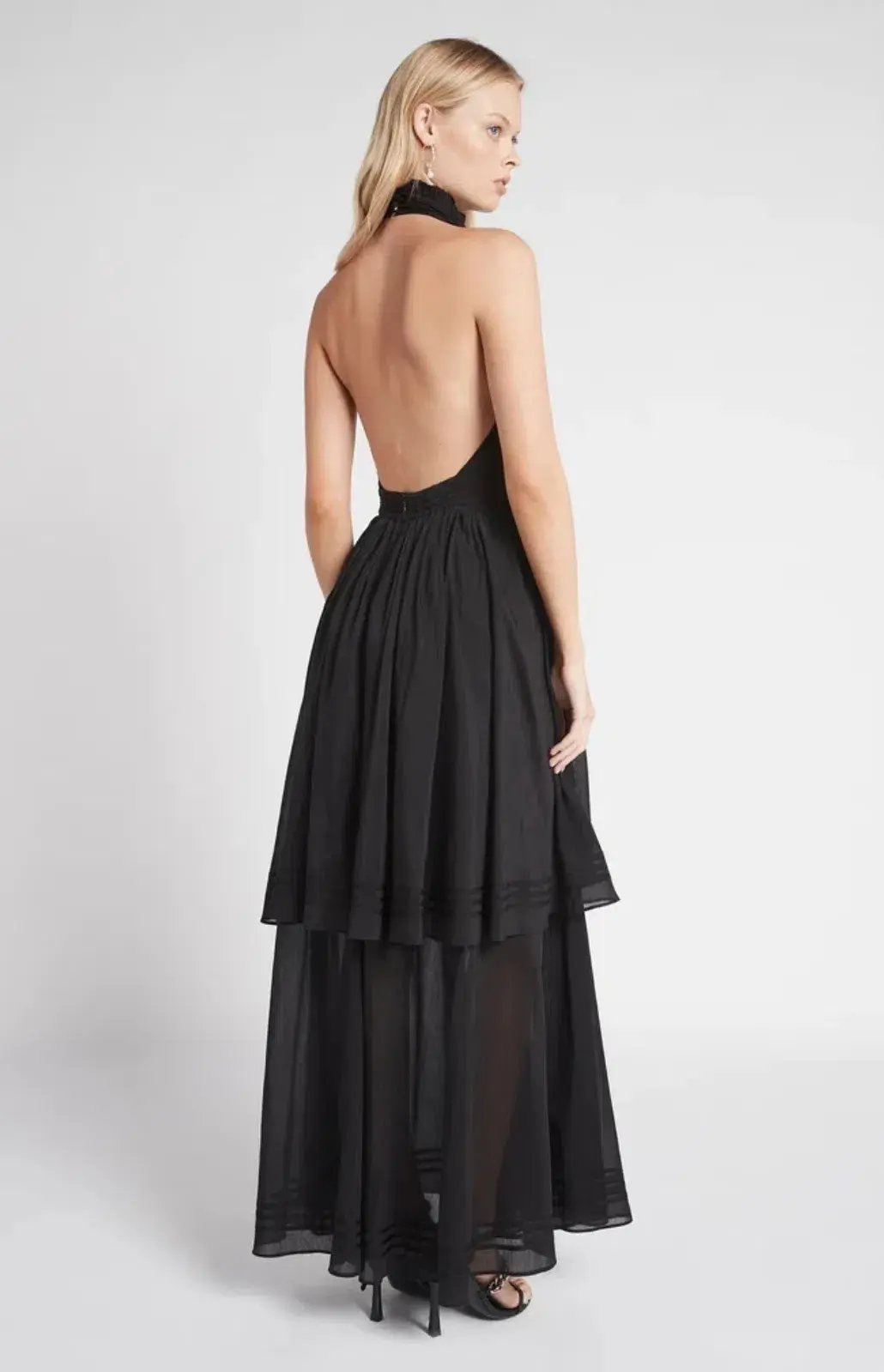 Aje Bungalow Sienna Dress Black Size 6 photo 3