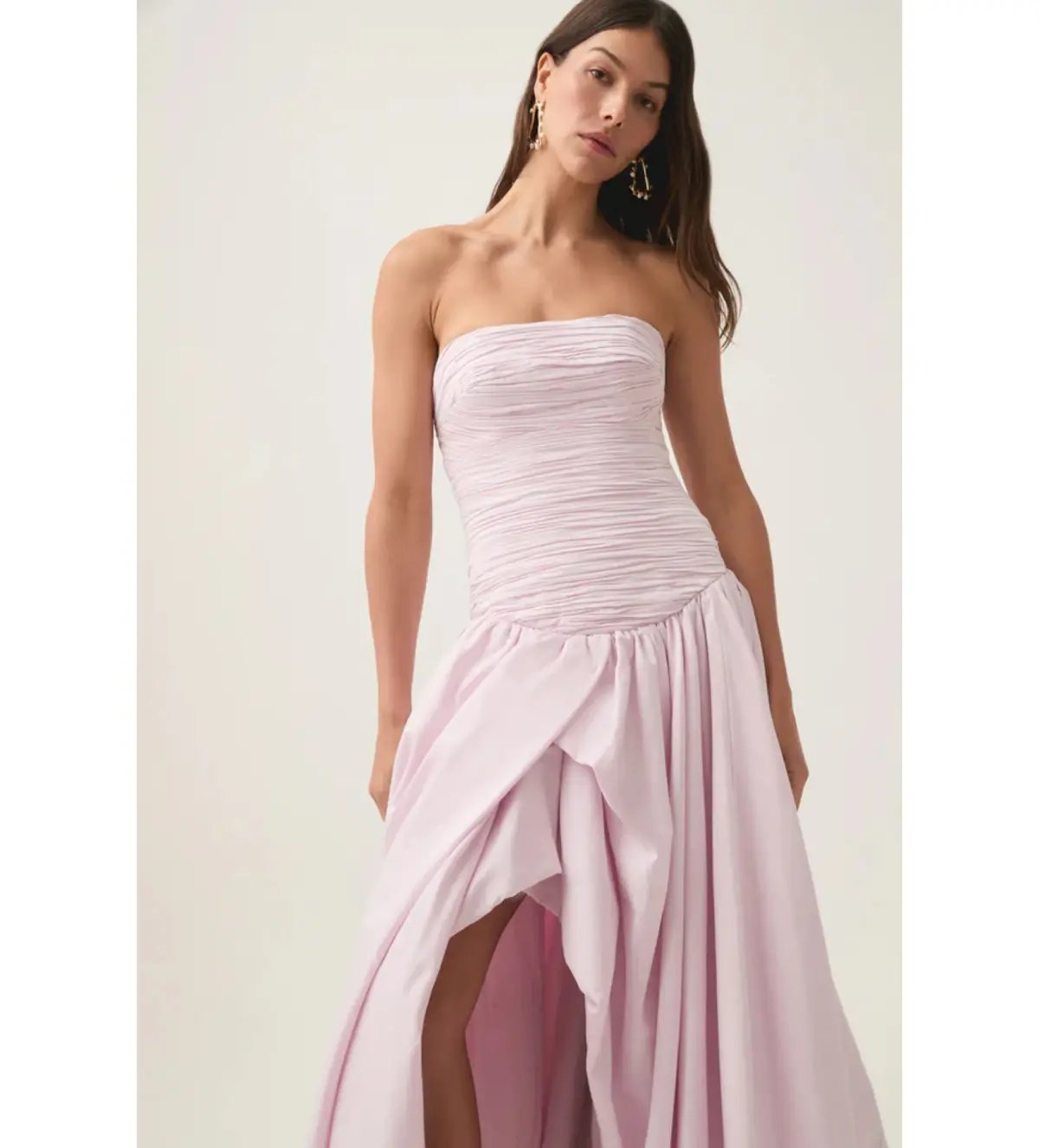Aje Violette Bubble Hem Maxi Dress Pastel Pink Size AU 8 photo 4