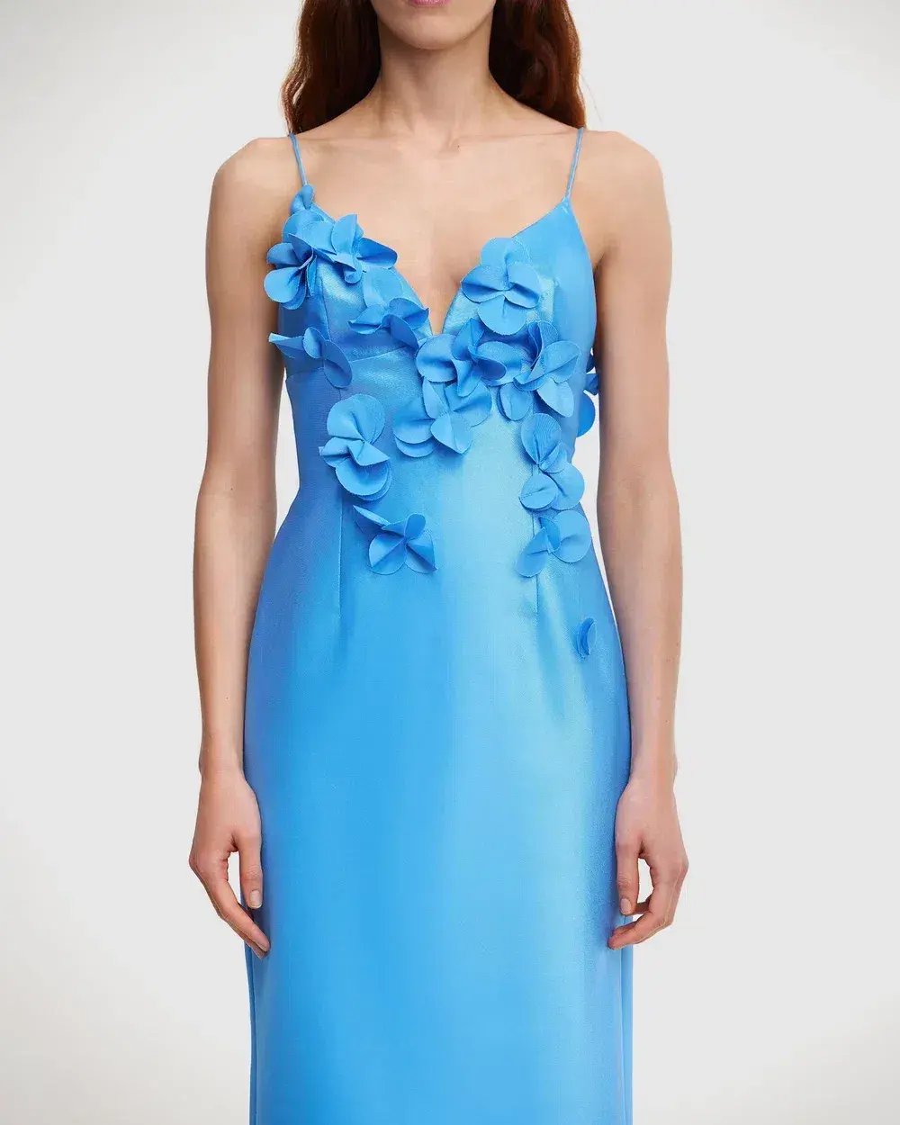 Acler Isla Column Midi Dress Blue Size 12 photo 4