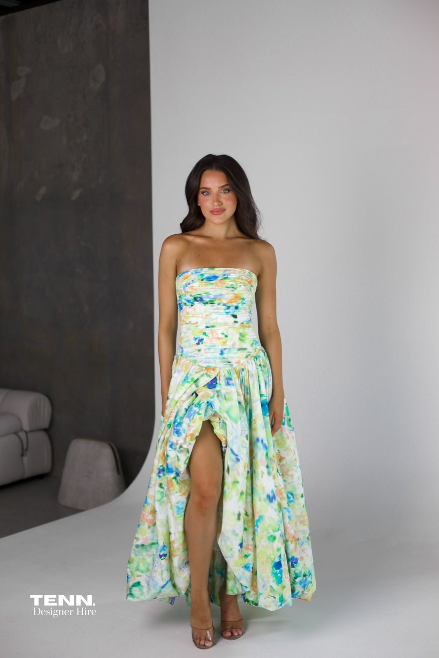 Aje Violette Bubble hem Maxi Dress - Floral Haze photo 4