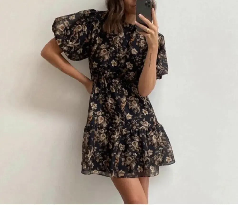 Sir The Label Amerie Open Back Mini Dress Amerie Floral Print Size 1 / Au 8 photo 4