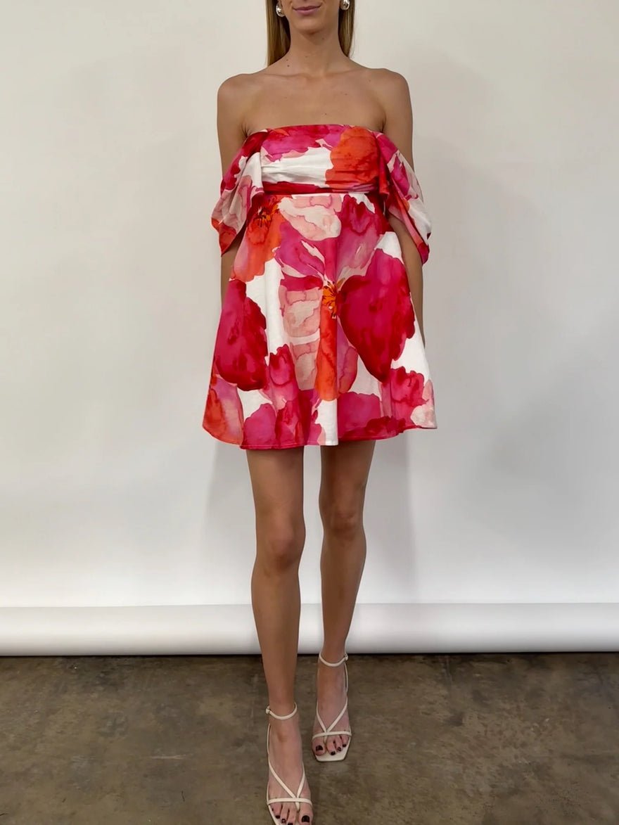 Issy Teacups Dress Pink Floral photo 2