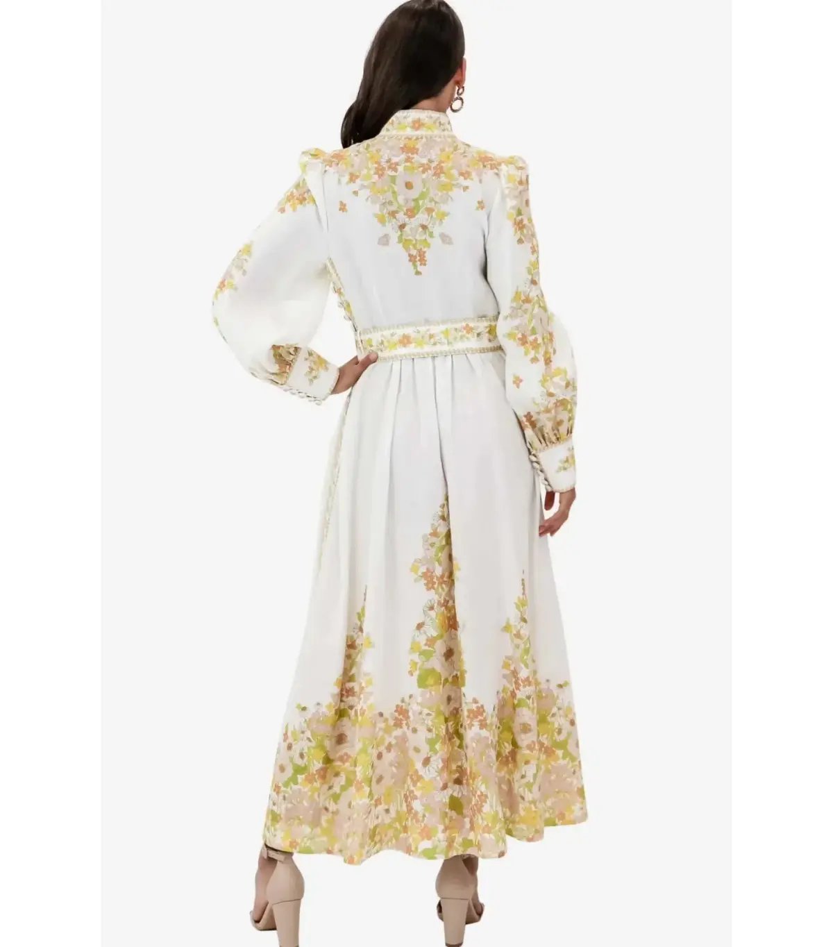 Zimmermann Super Eight Tubular Dress in Pink Meadow Floral Size 1 / AU 8 photo 2