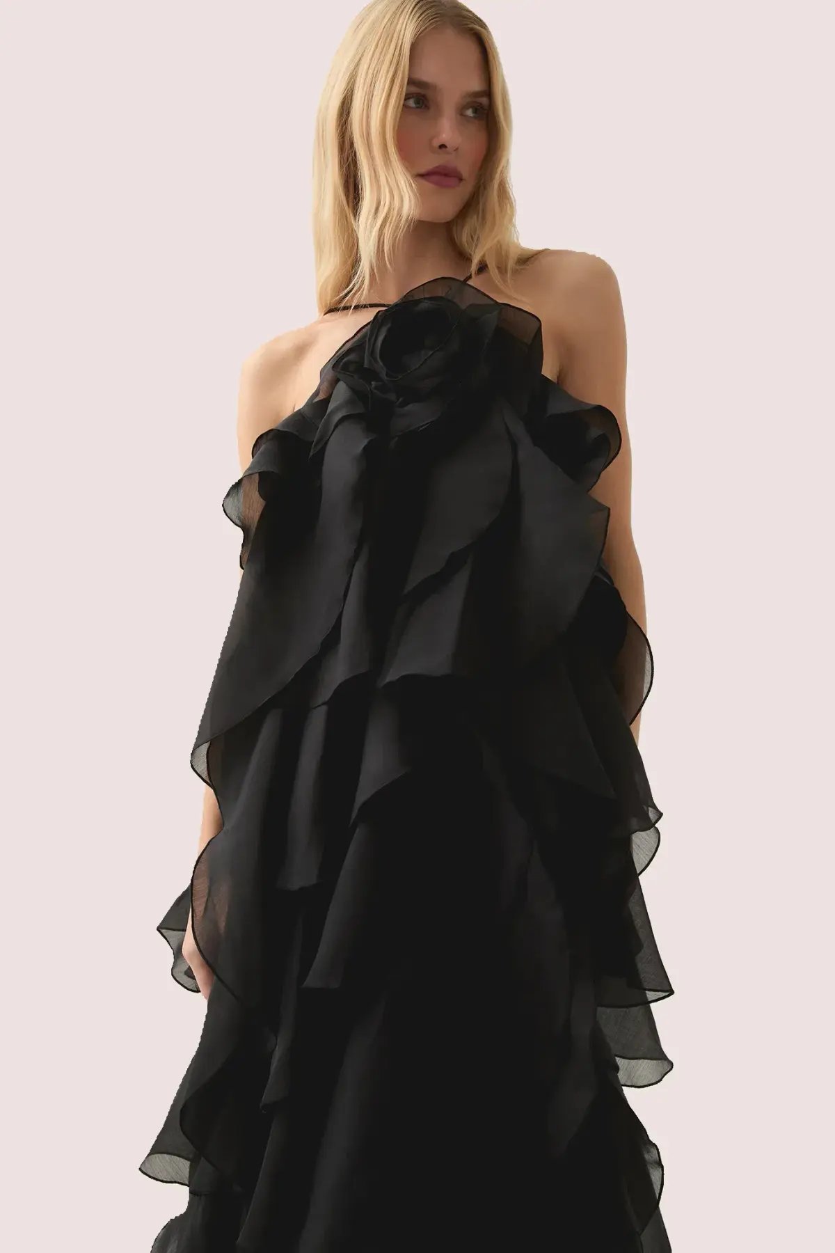 Aje Pandorea Black Maxi Dress Size 10 photo 4