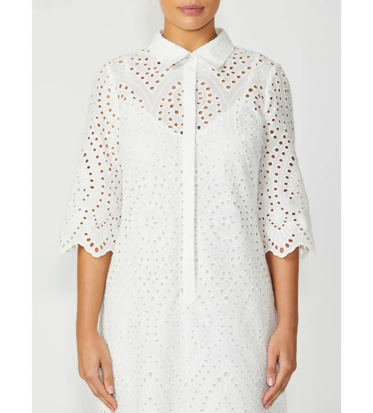 Anthea Crawford Eva Ivory Lace Dress White Size AU 12 photo 3