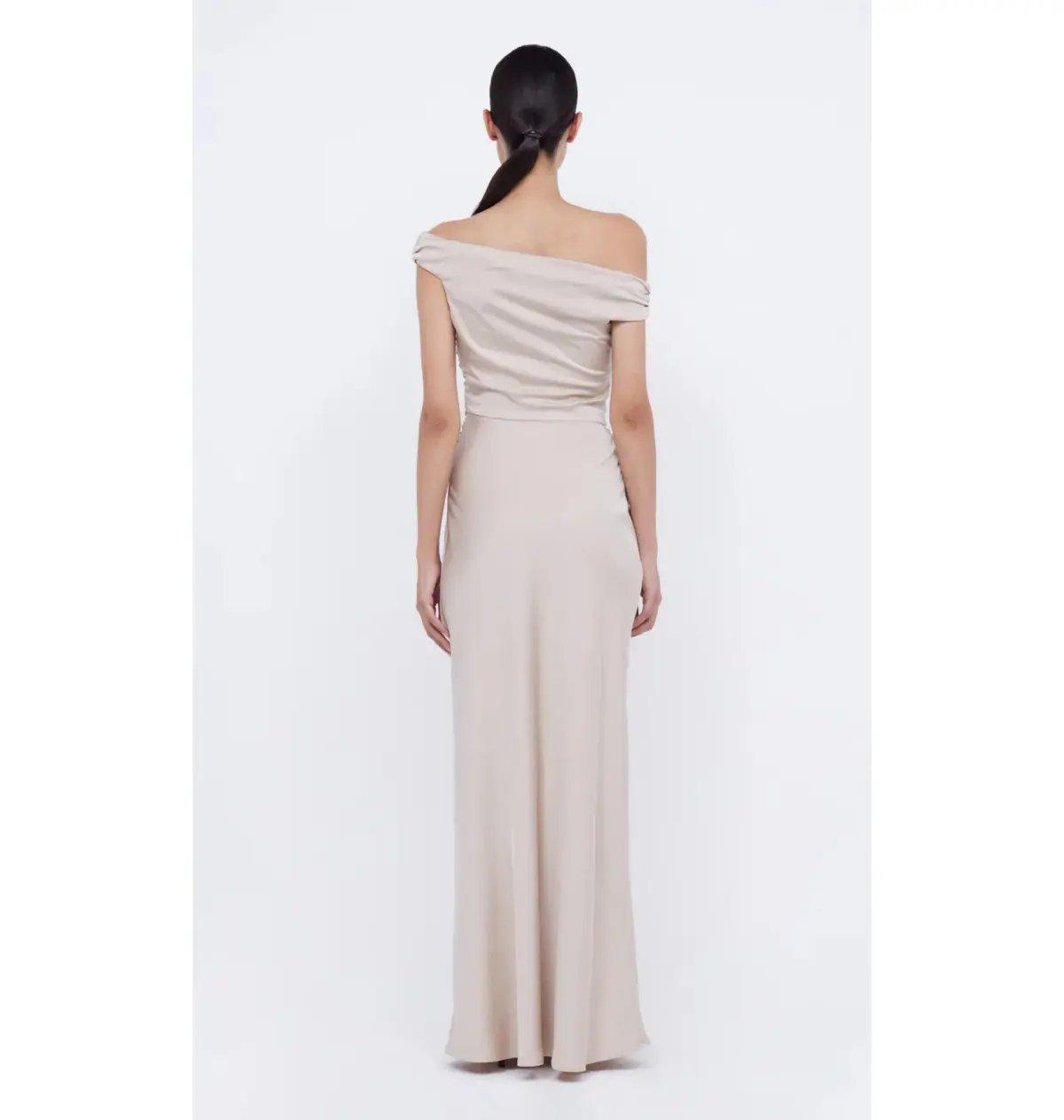 Bec & Bridge Eternity Off Shoulder Maxi Dress Sand Size AU 14 photo 4