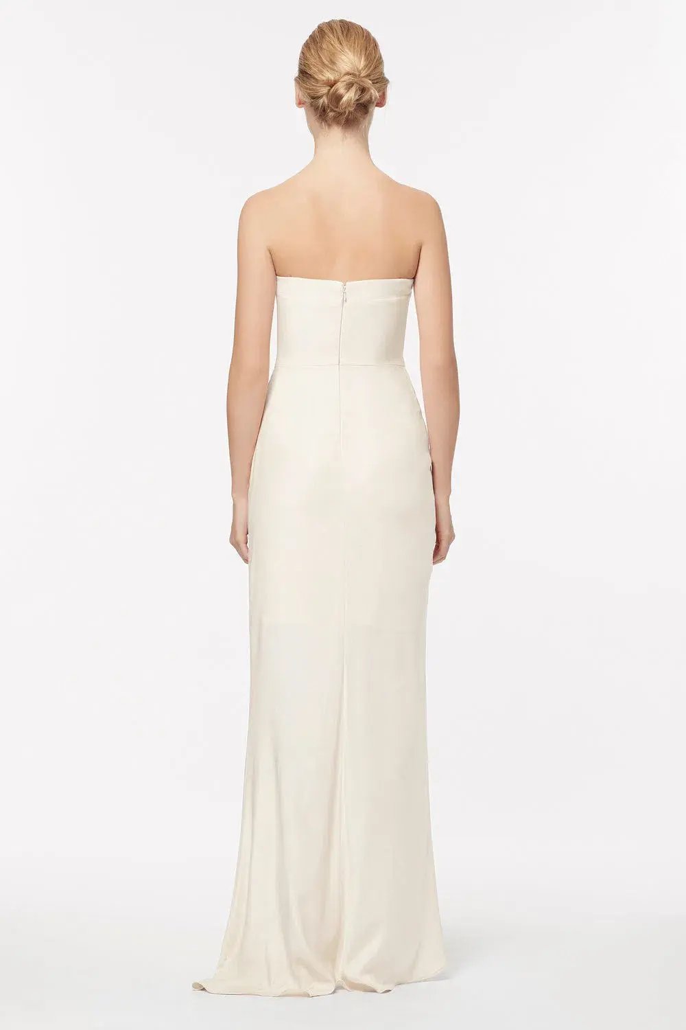 Manning Cartell Asymmetrical Games Gown Cream/White Size 4 photo 2