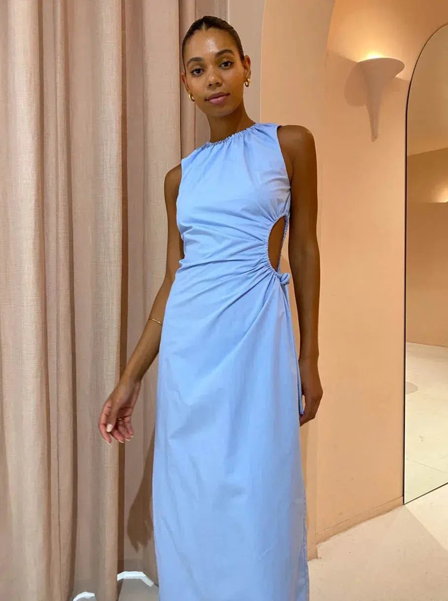 Sir the Label Ilkin Cut Out Dress in Ice Blue Size 1 / AU 8 photo 4