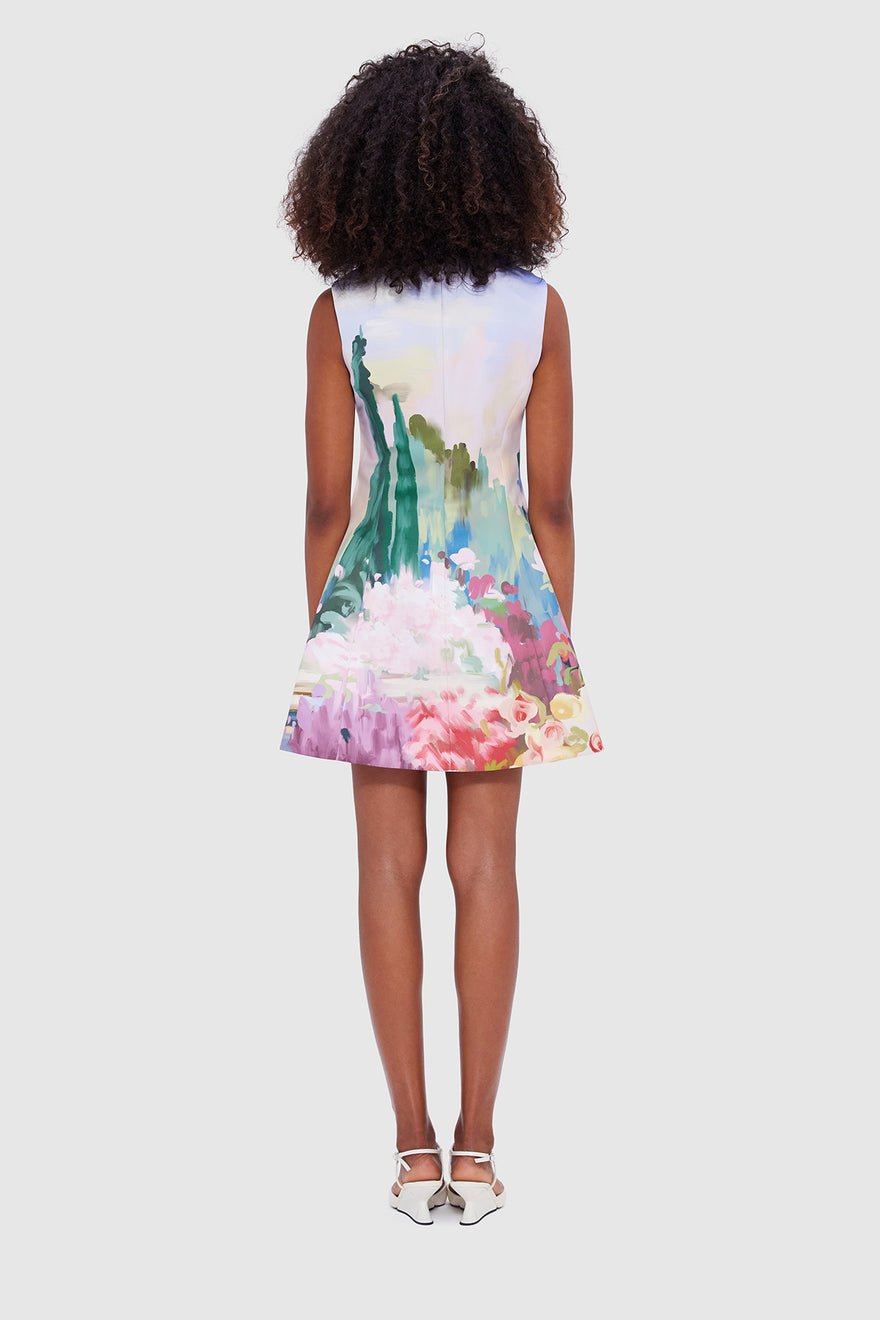Leo Lin Briana V Neck Mini Dress - Jardin Print photo 5