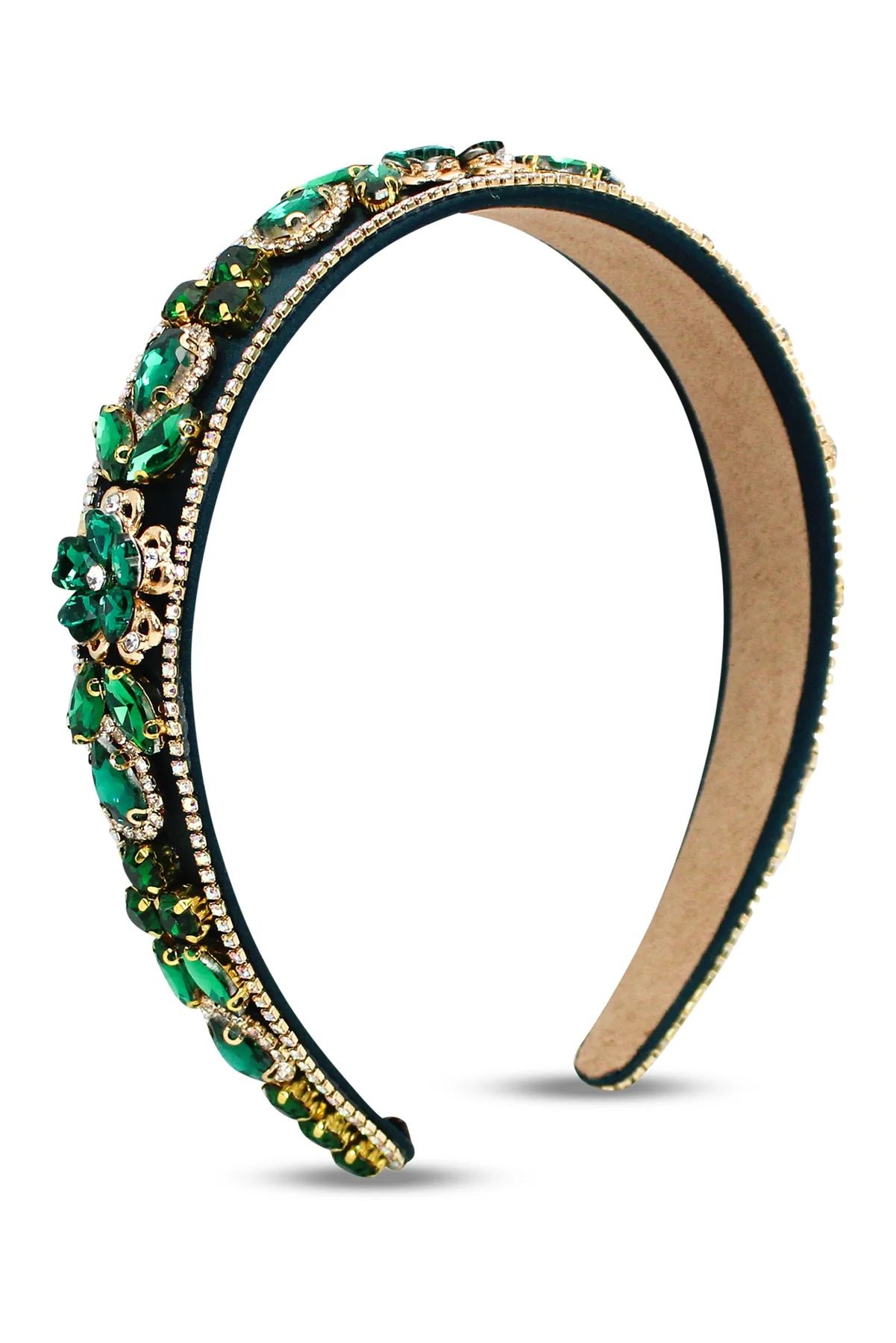 MORGAN & TAYLOR ARIADNE HEADBAND - EMERALD GREEN photo 4