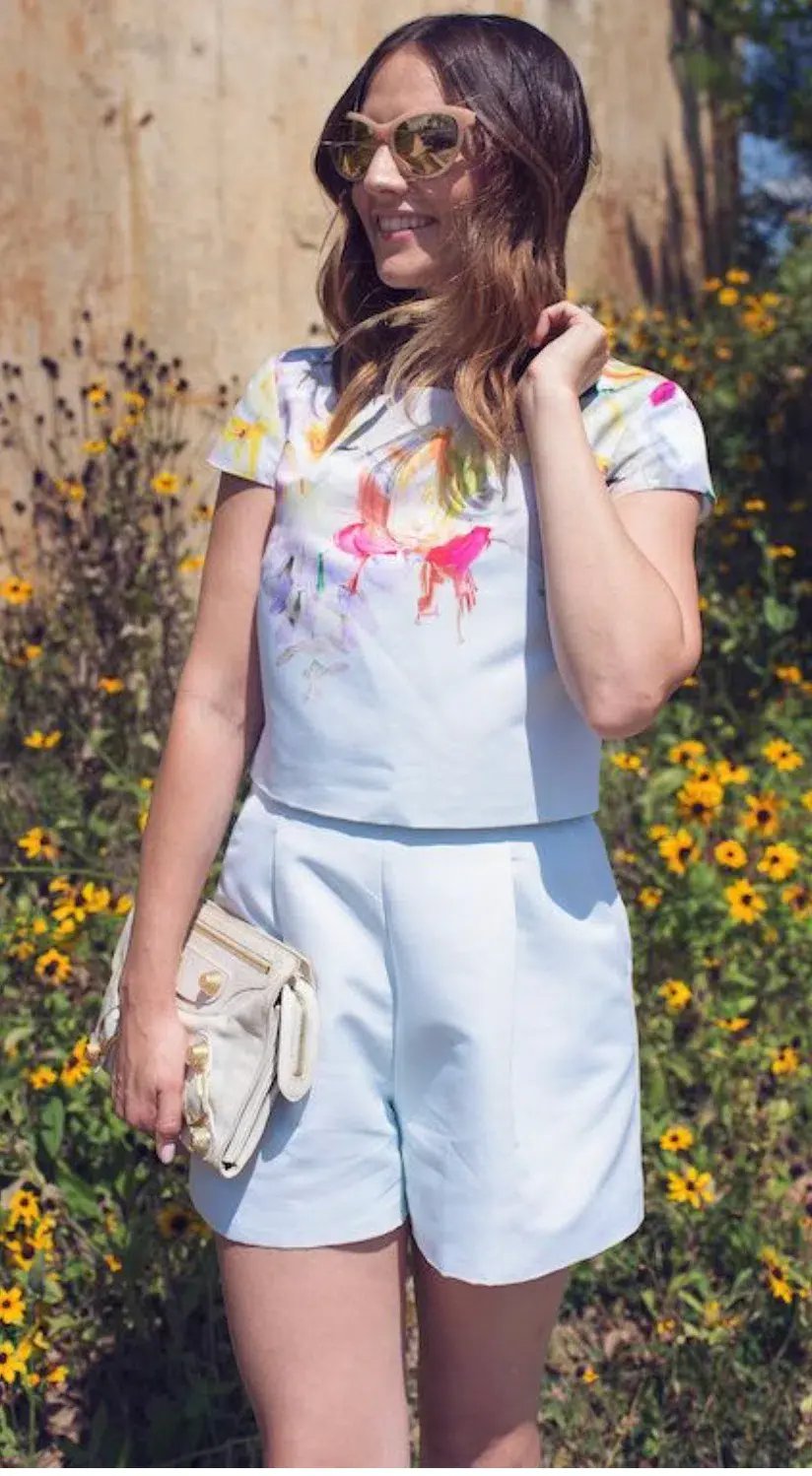 Ted Baker Earra Playsuit in Watercolor Floral Size 1/AU 8 photo 2