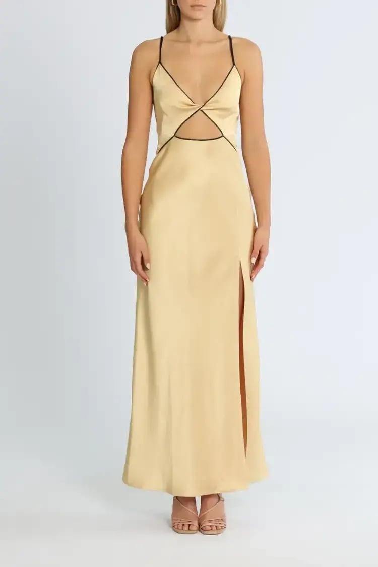 Bec and Bridge Hazel Maxi Dress in Wheat Size 6 photo 2