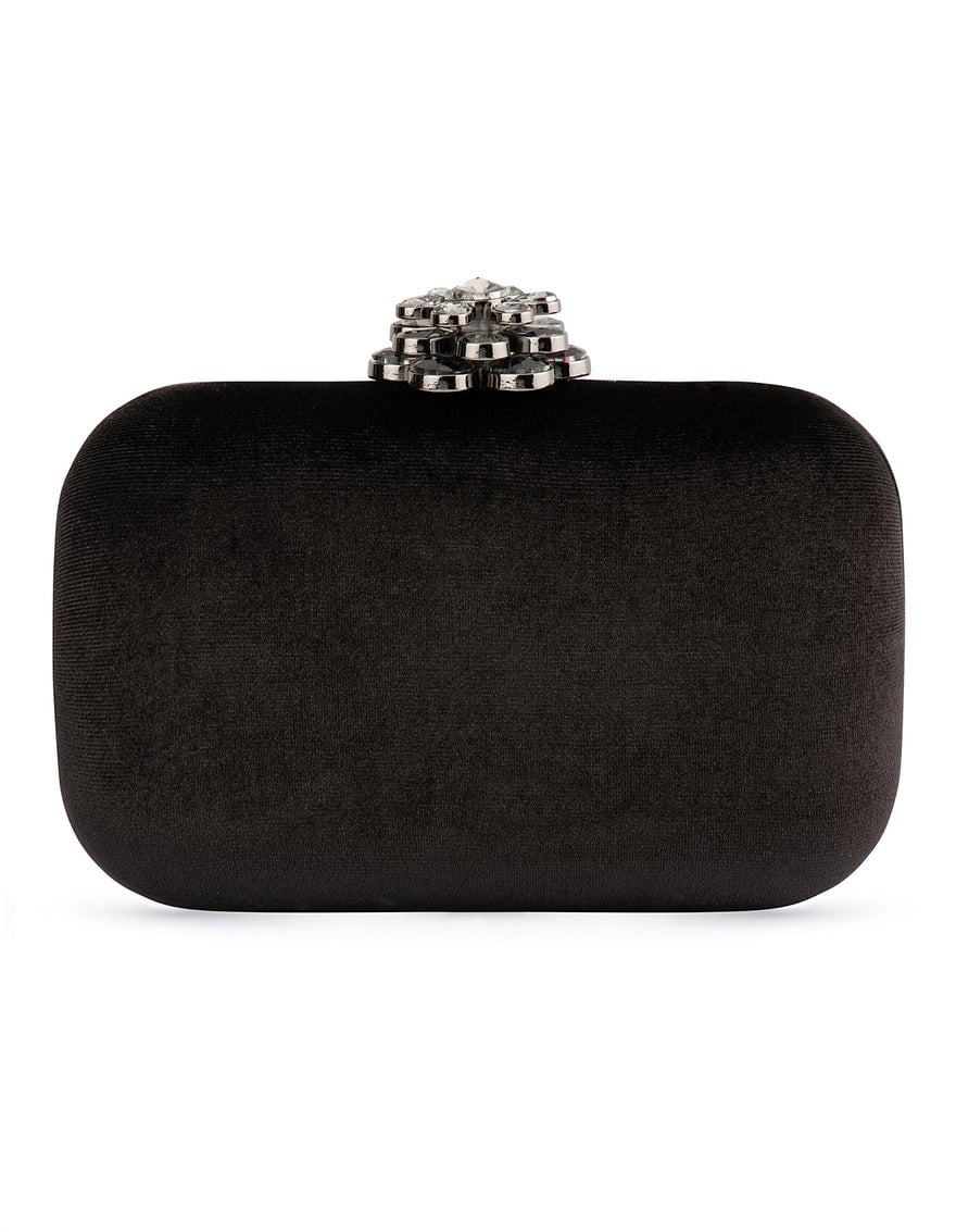 Olga Berg Emilia Velvet Clutch photo 2