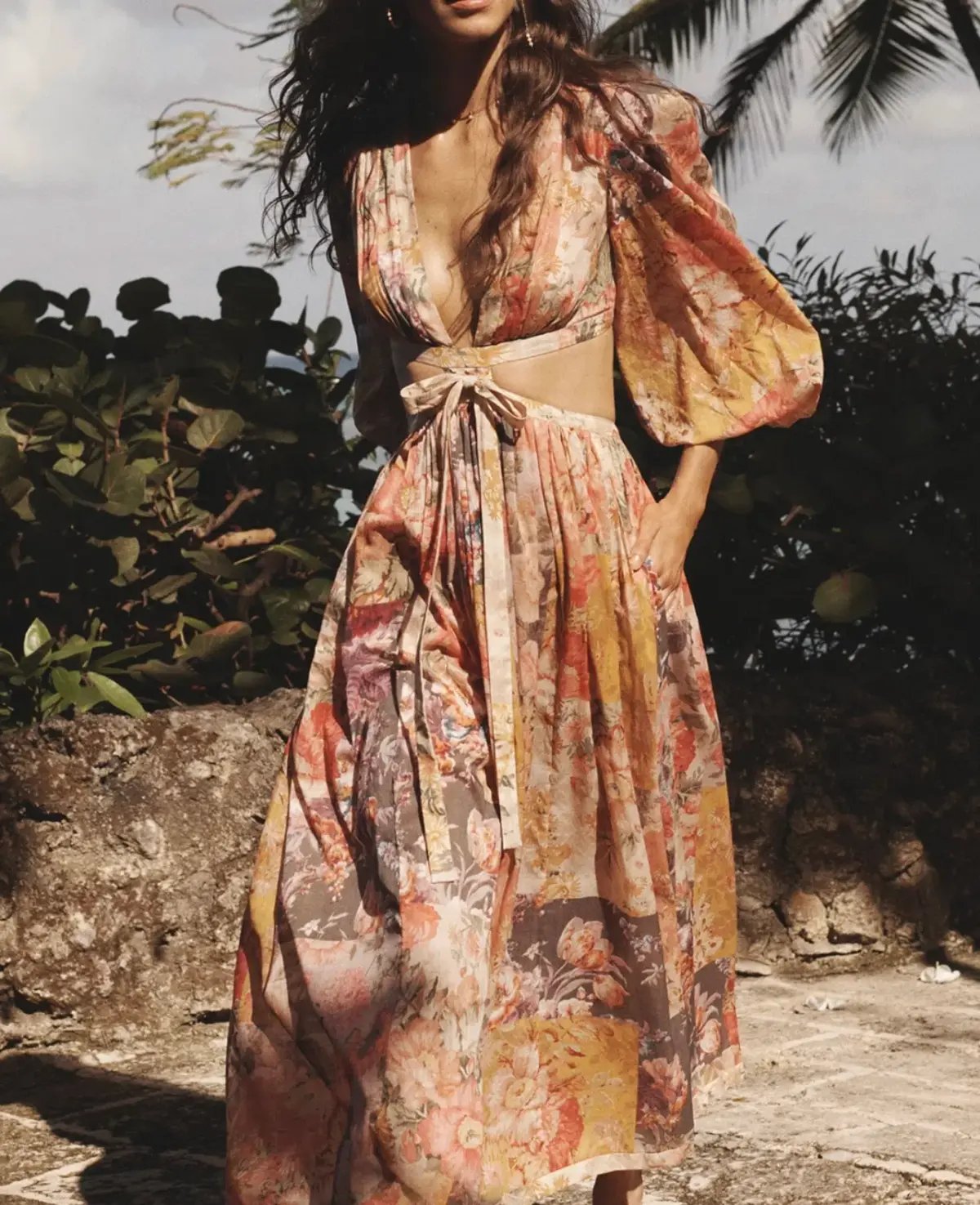 Zimmermann Pattie Patchwork Long Dress Floral Size 3 / AU 14 photo 2