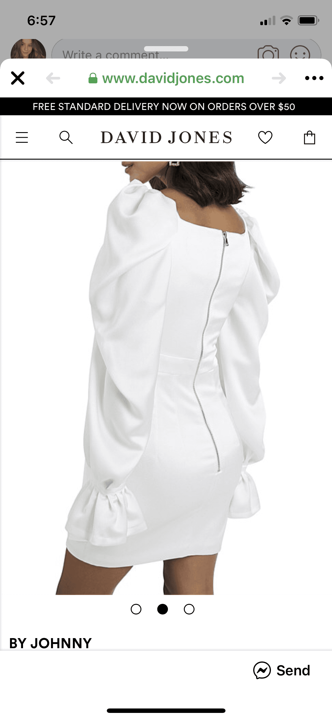 By Johny Snow Tuck Dress photo 3