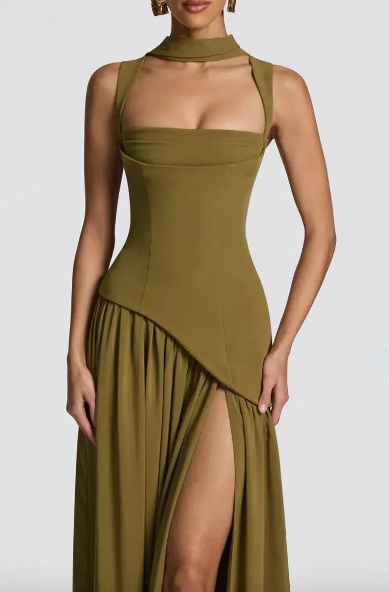Tullulah Maxi Dress Deep Olive S/8 photo 2