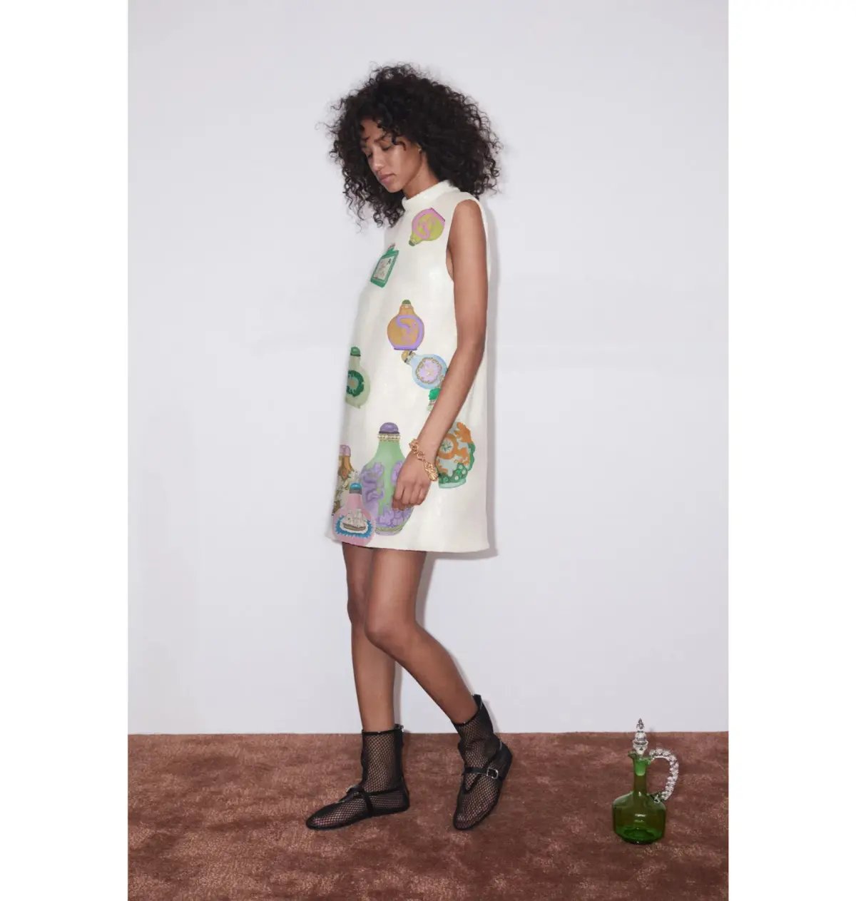 Alemais Chesca Mini Dress Print Size AU 8 photo 2