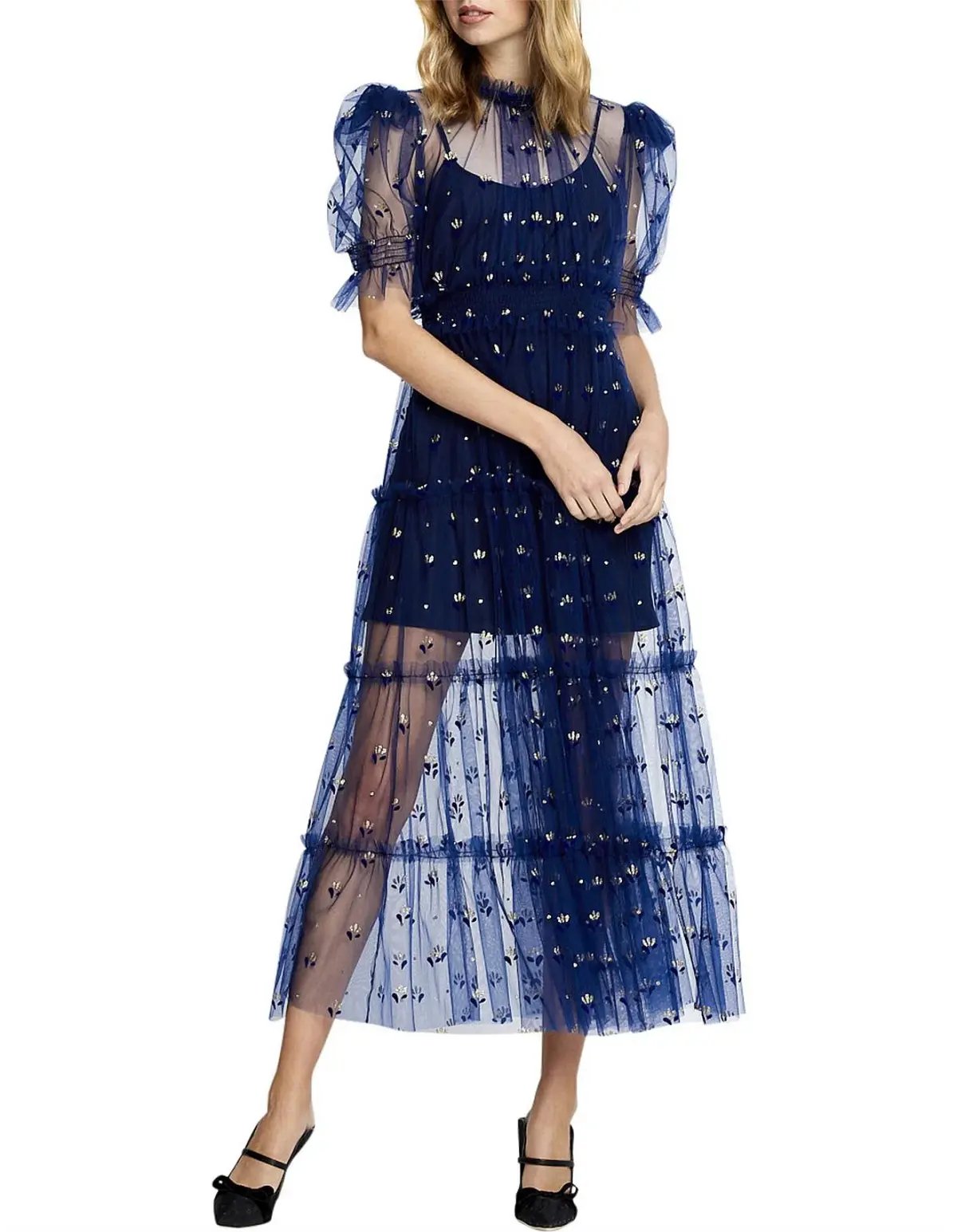 Alice McCall Cowboy Tears Midi Dress Blue Size 8 photo 5