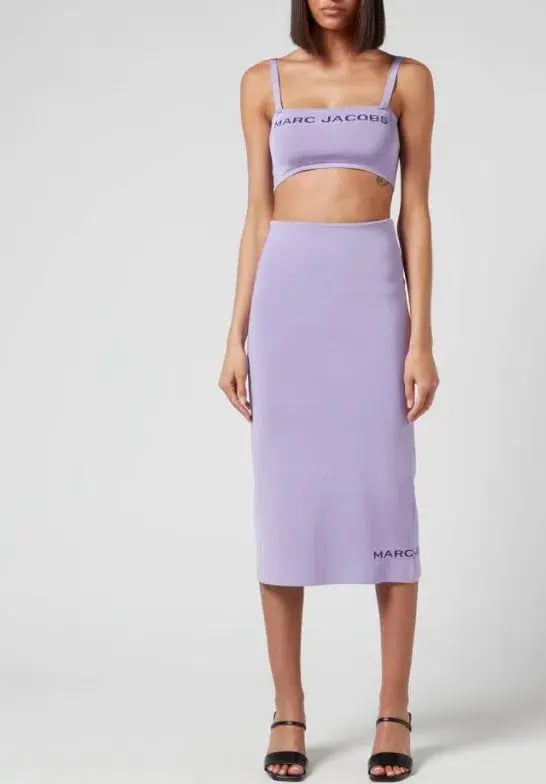 Marc Jacobs The Bandeau Crop Purple Potion Size 8 photo 3