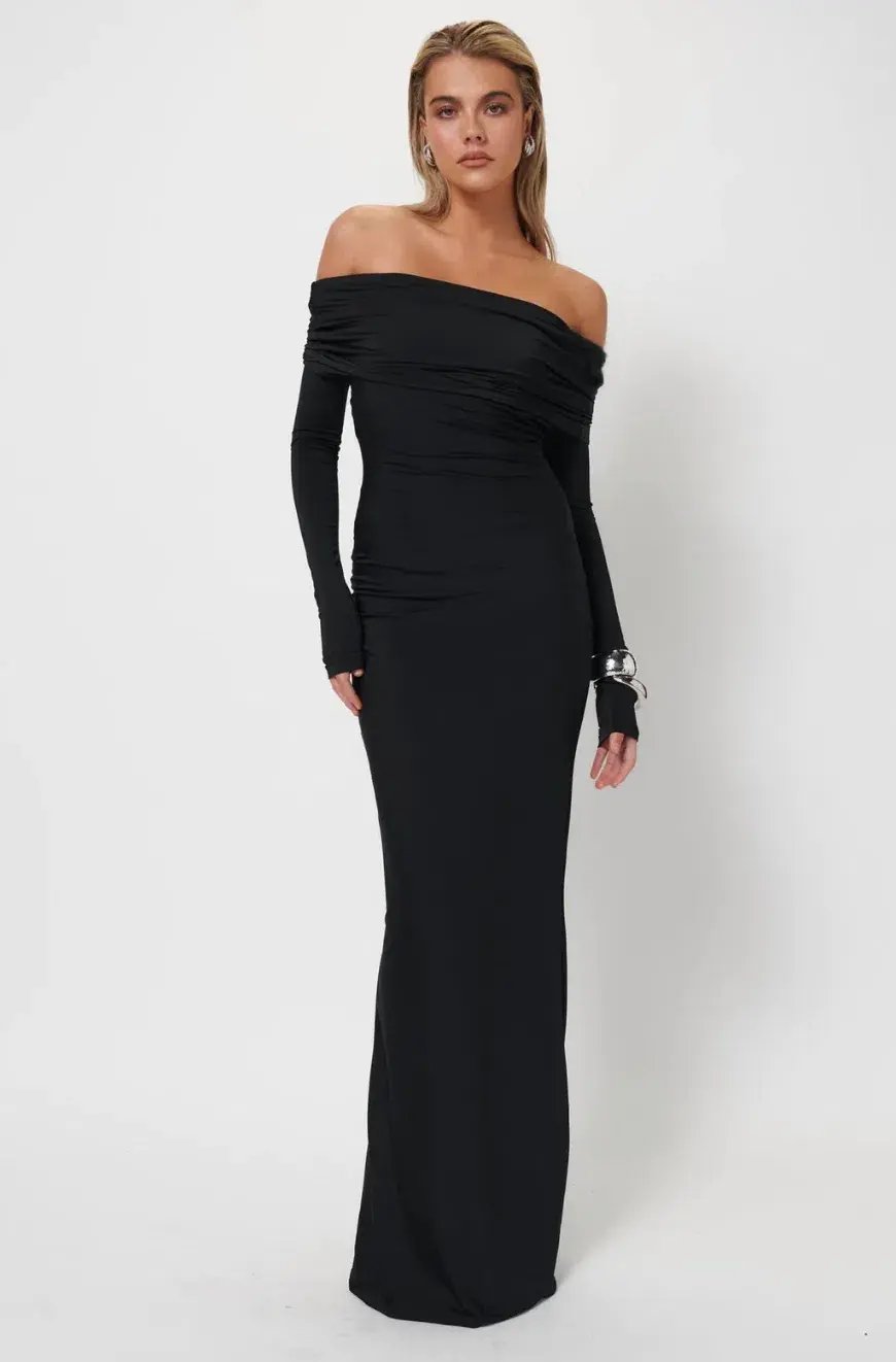 Effie Kats The Gwen Gown in Black Size 10 photo 3