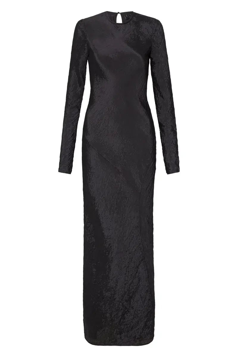Sir The Label Suri Long Sleeve Dress Black Size 10 photo 3