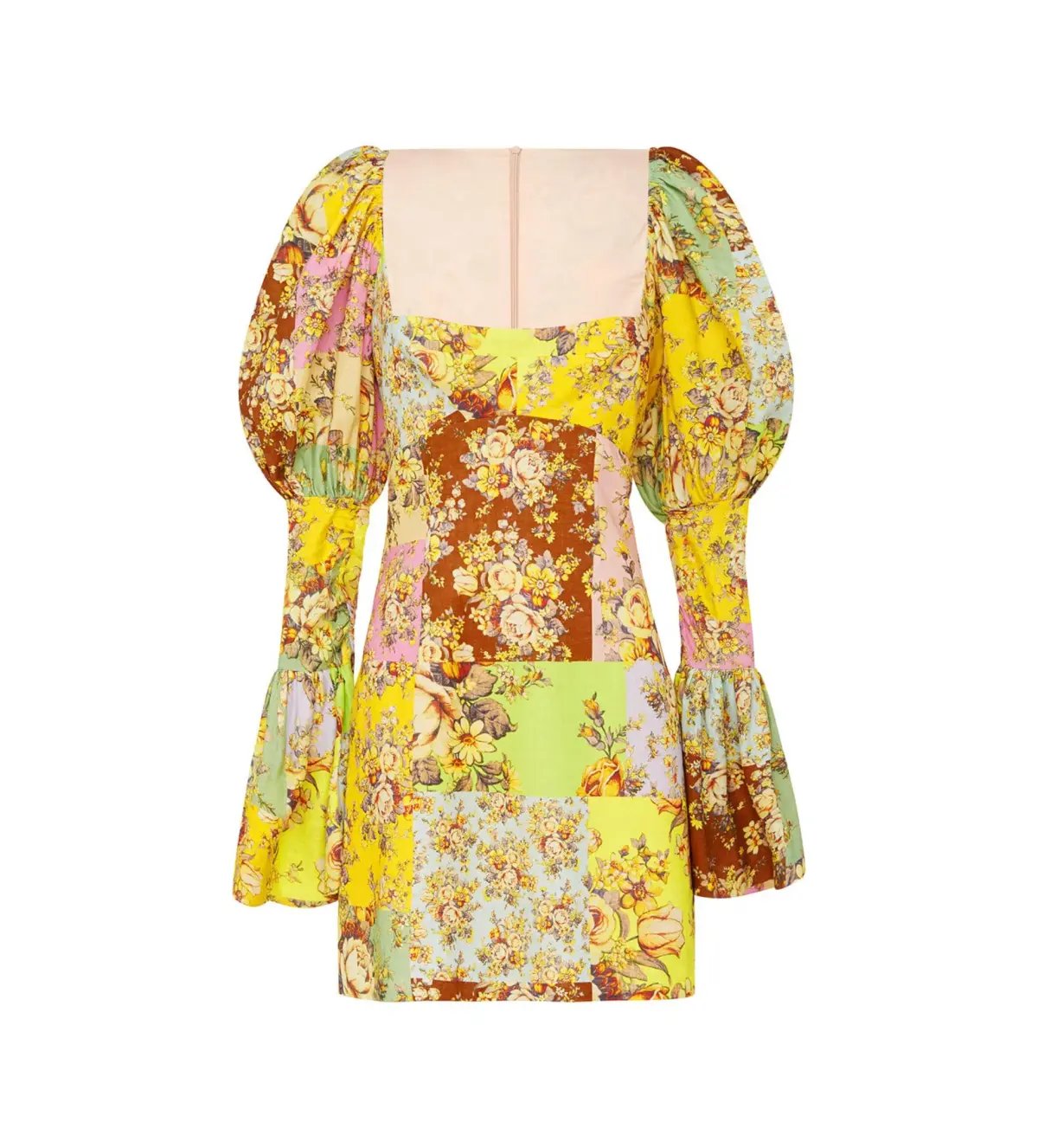 Alemais Matilde Puff Sleeve Mini Dress Multi Floral Size AU 10 photo 5