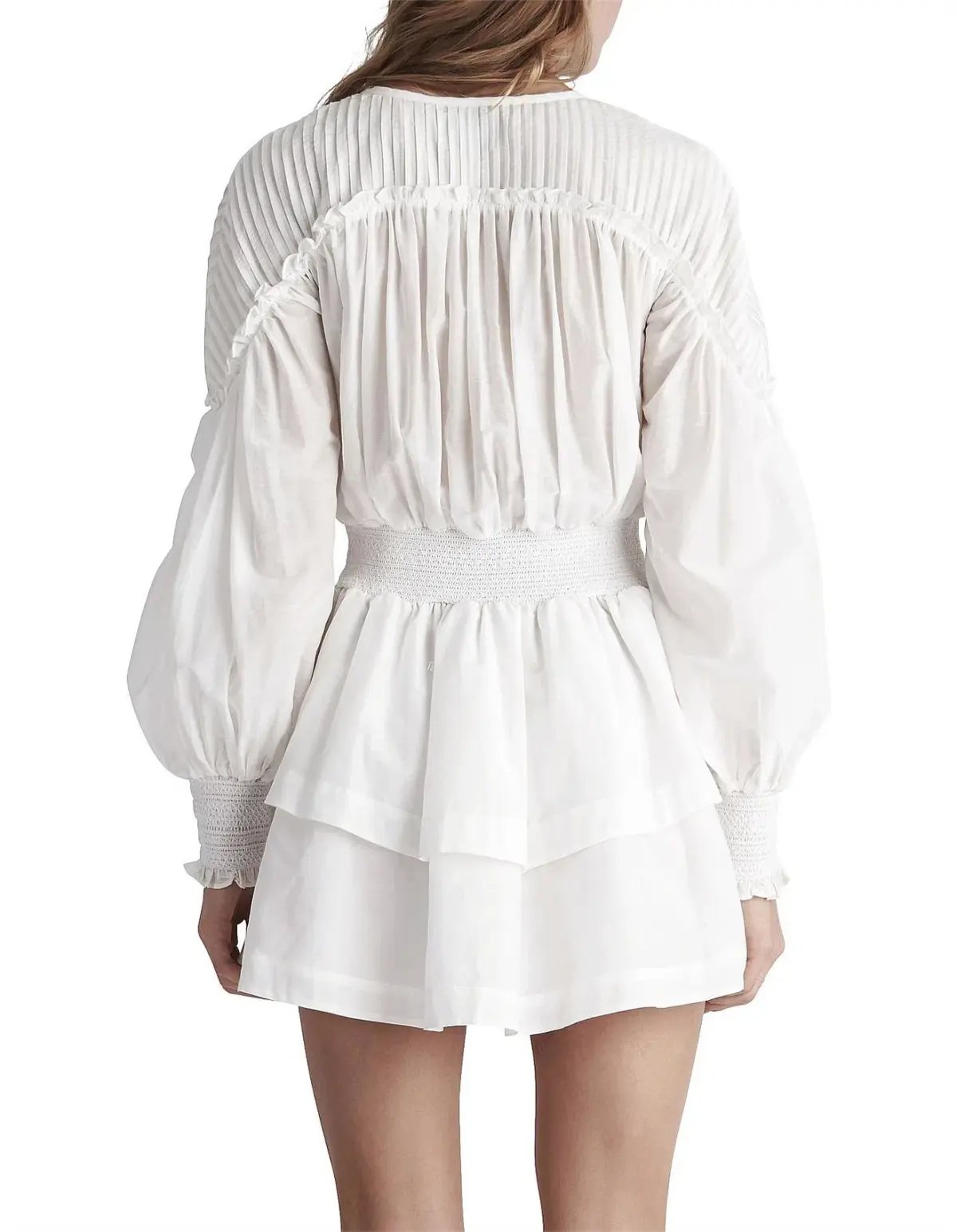 Aje Shadforth Button Down Mini Dress White Size M / AU 10 photo 3
