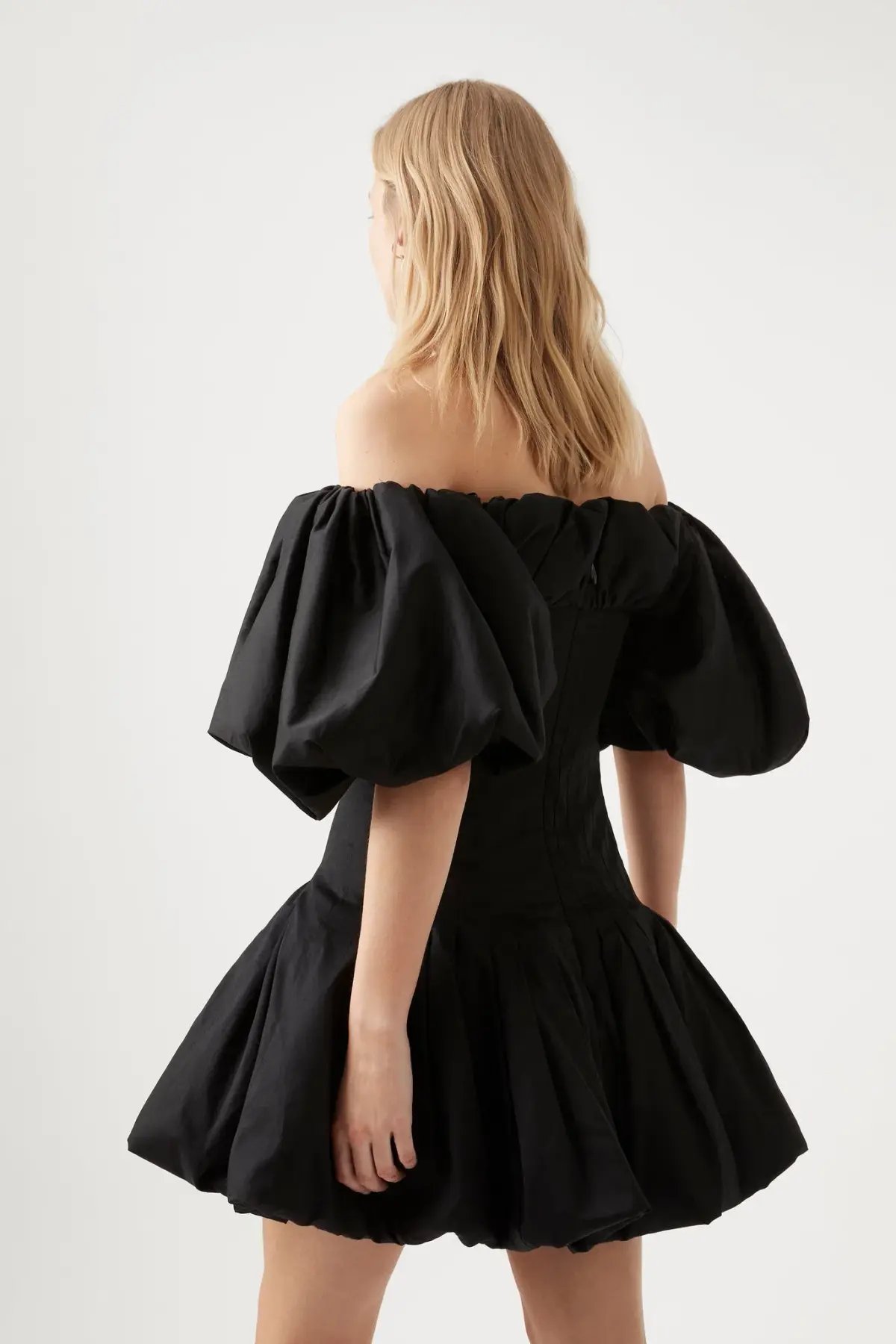 Aje Arles Off the Shoulder Mini Dress Black Size 6 photo 3
