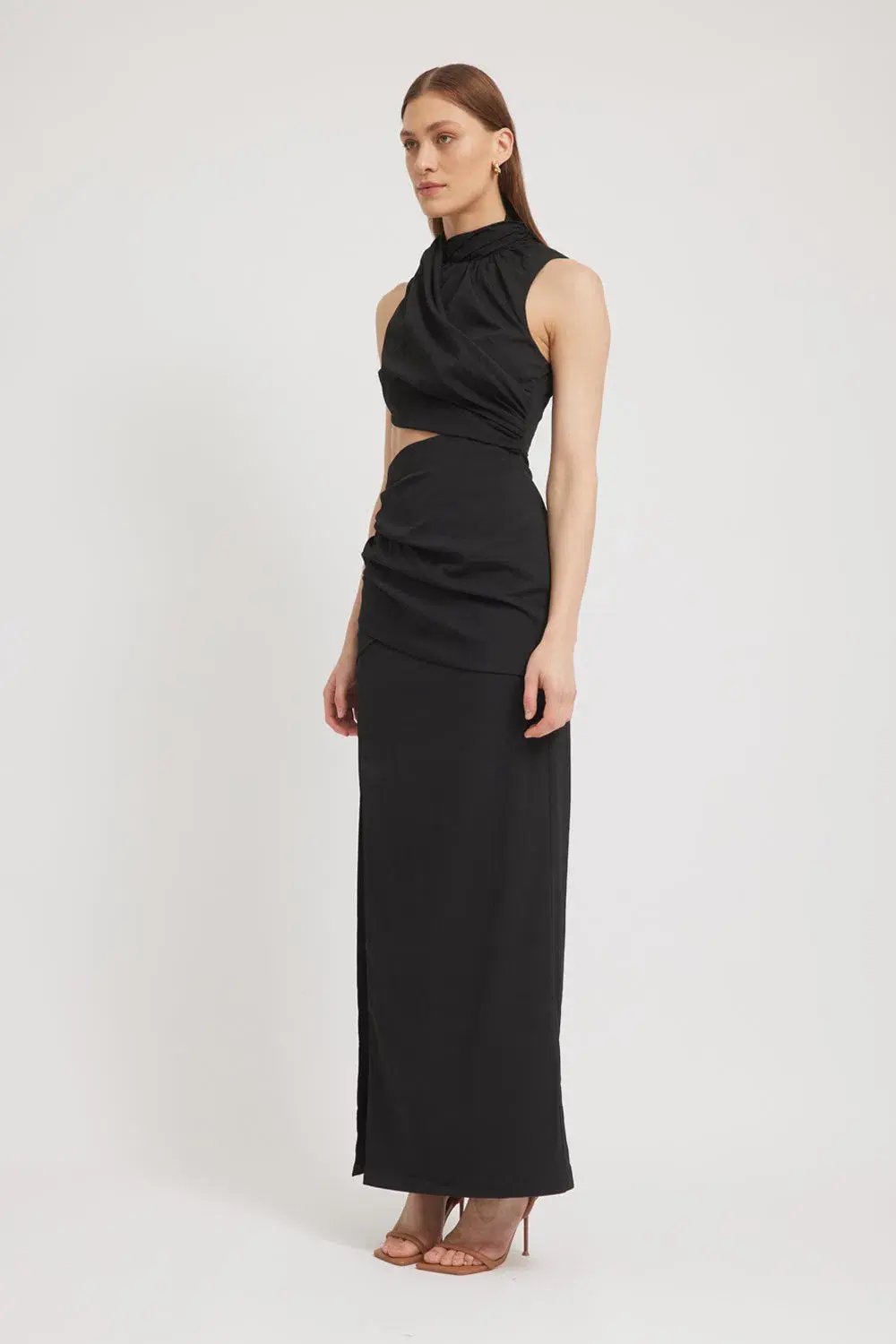 Tojha Giana Maxi Dress in Black Size 10 photo 2