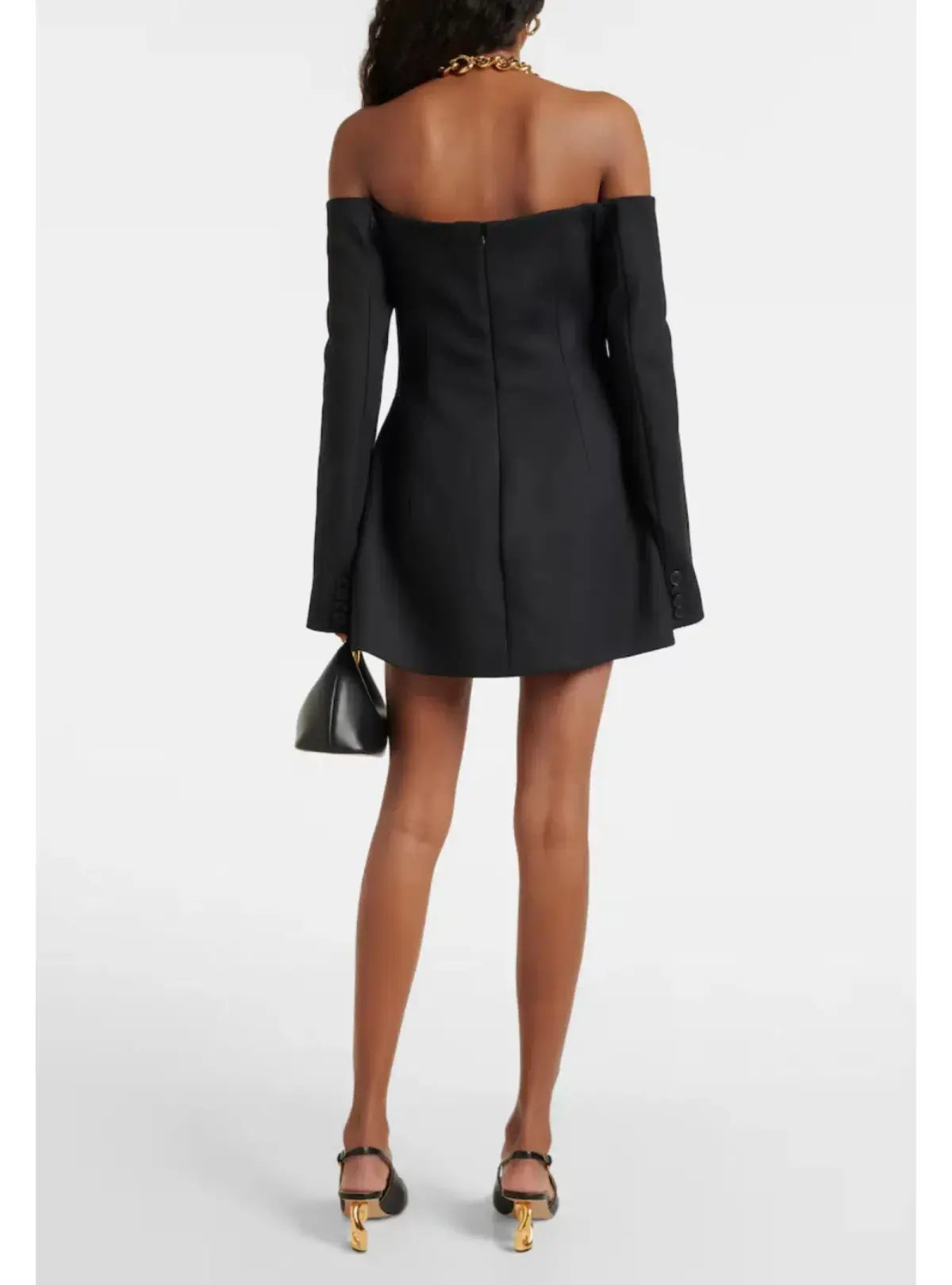 Sir The Label Sandrine Tailored Mini Dress Black Size AU 10 photo 2