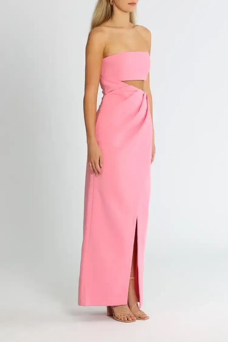 Misha Rowena Gown Blossom Pink Size 12/L photo 2
