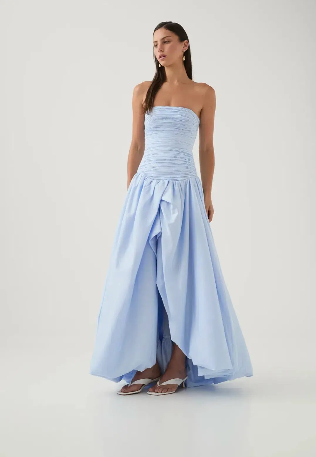 Aje Violette Bubble Hem Maxi Blue Size AU 8 photo 3