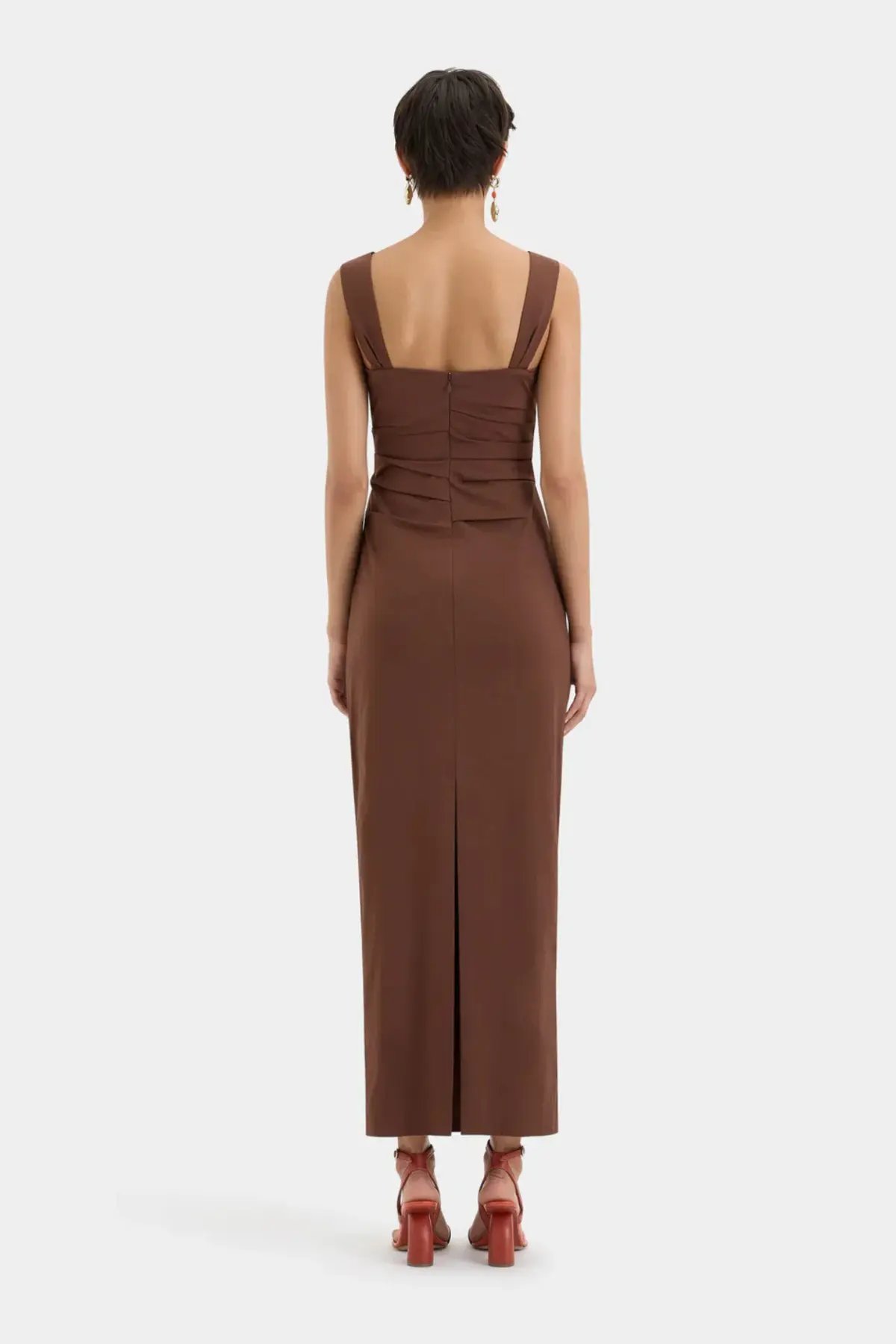 Sir The Label Dahlia Balconette Gown in Chocolate Size 2 / AU Size 10 photo 3