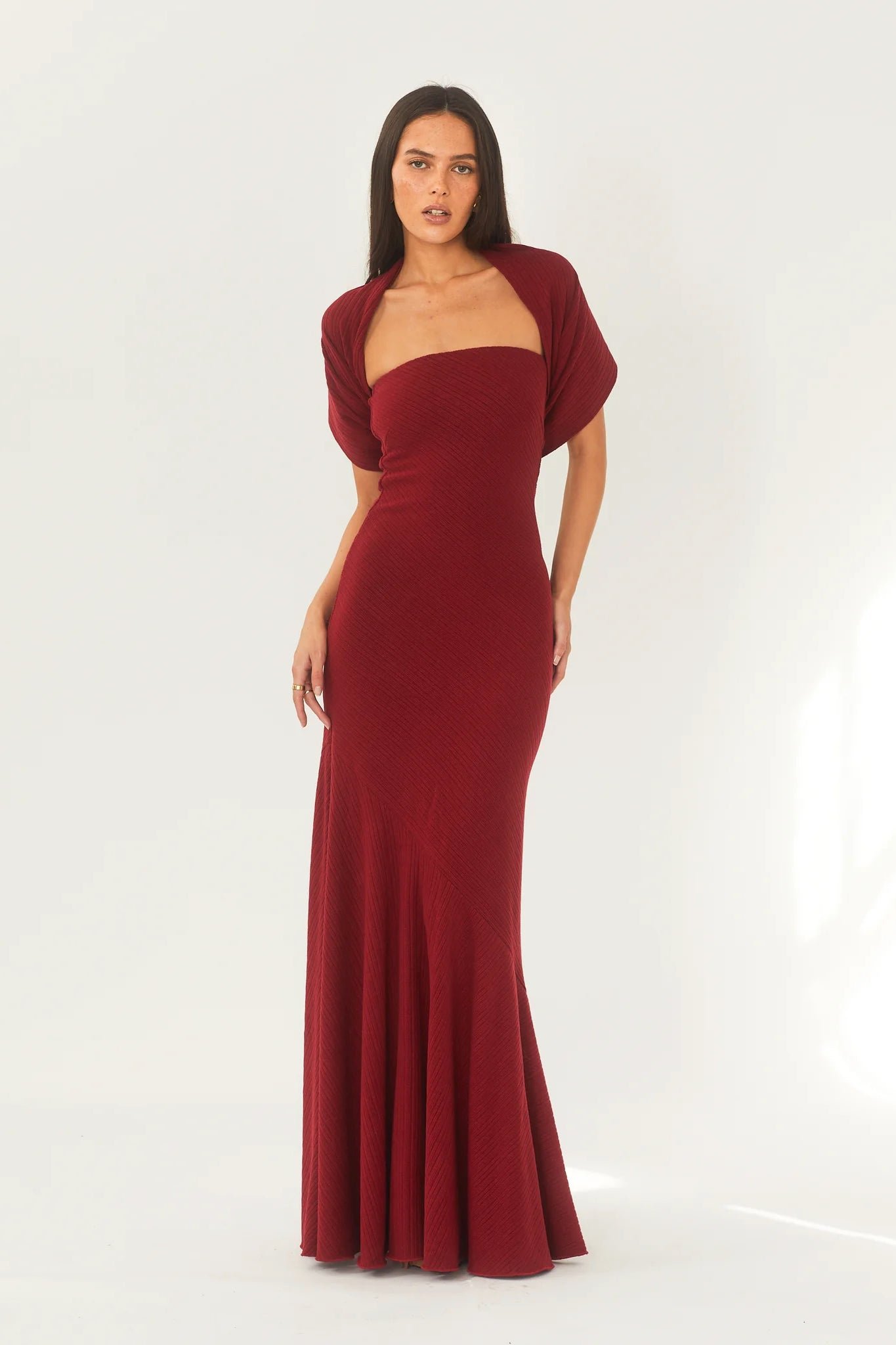 ARCINA ORI JULIANA DRESS - ROUGE photo 6