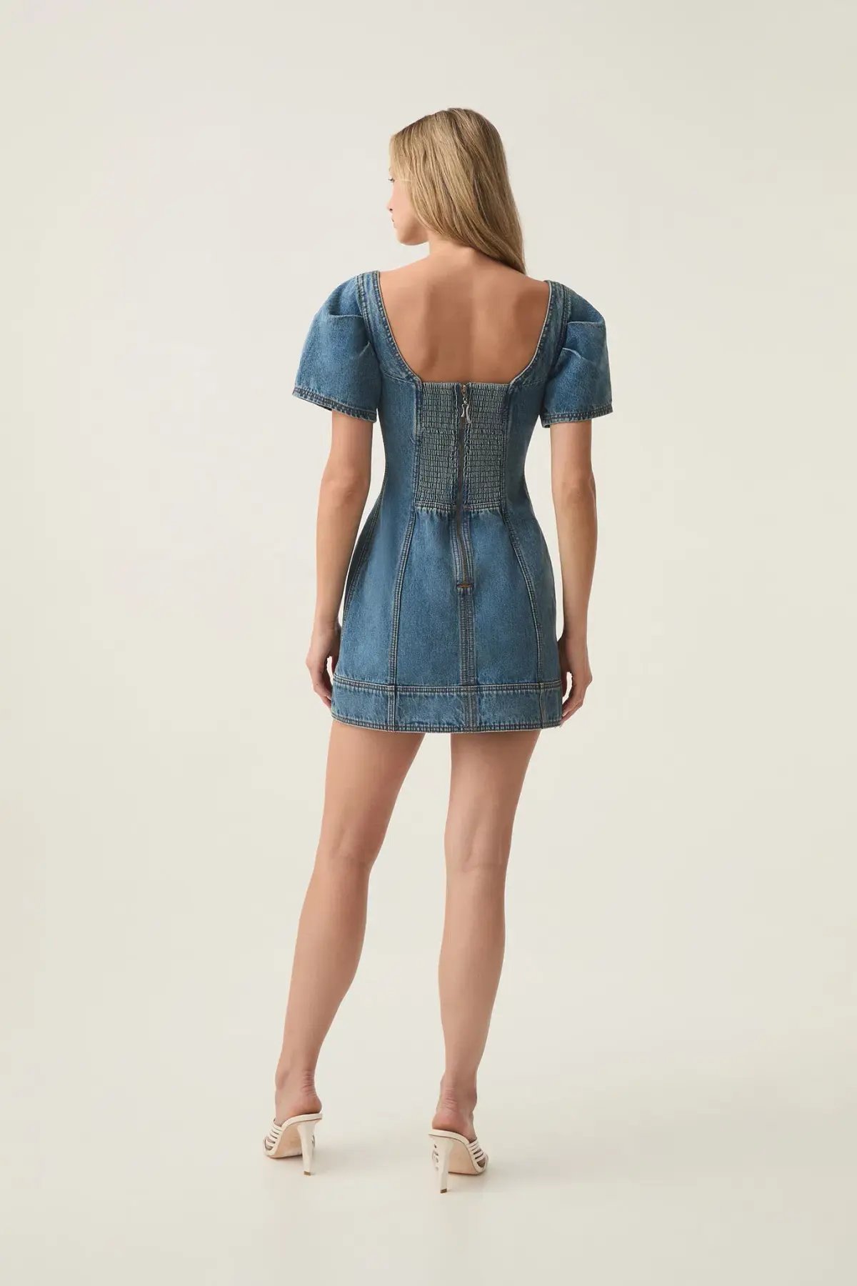 Aje Nika Logo Deni Mini Dress Size AU 12 photo 2