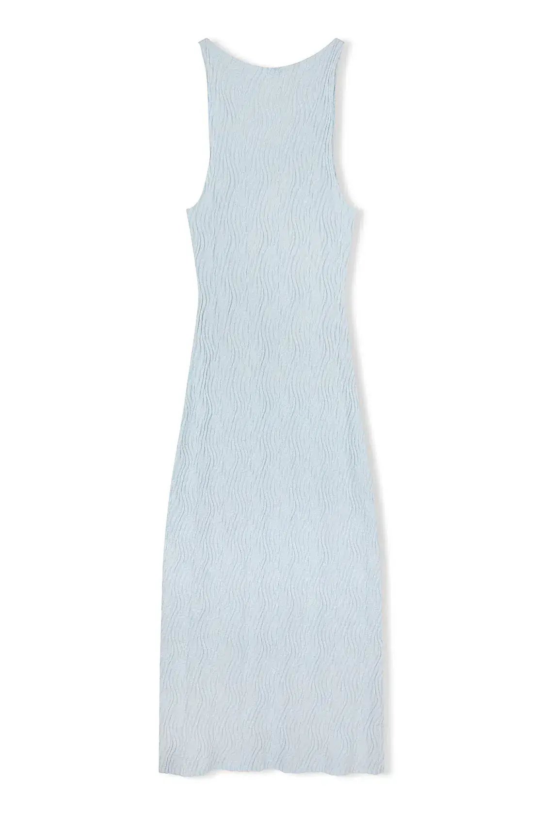 Zulu & Zephyr Ripple Textured Knit Dress in Powder Blue Size AU14 photo 2
